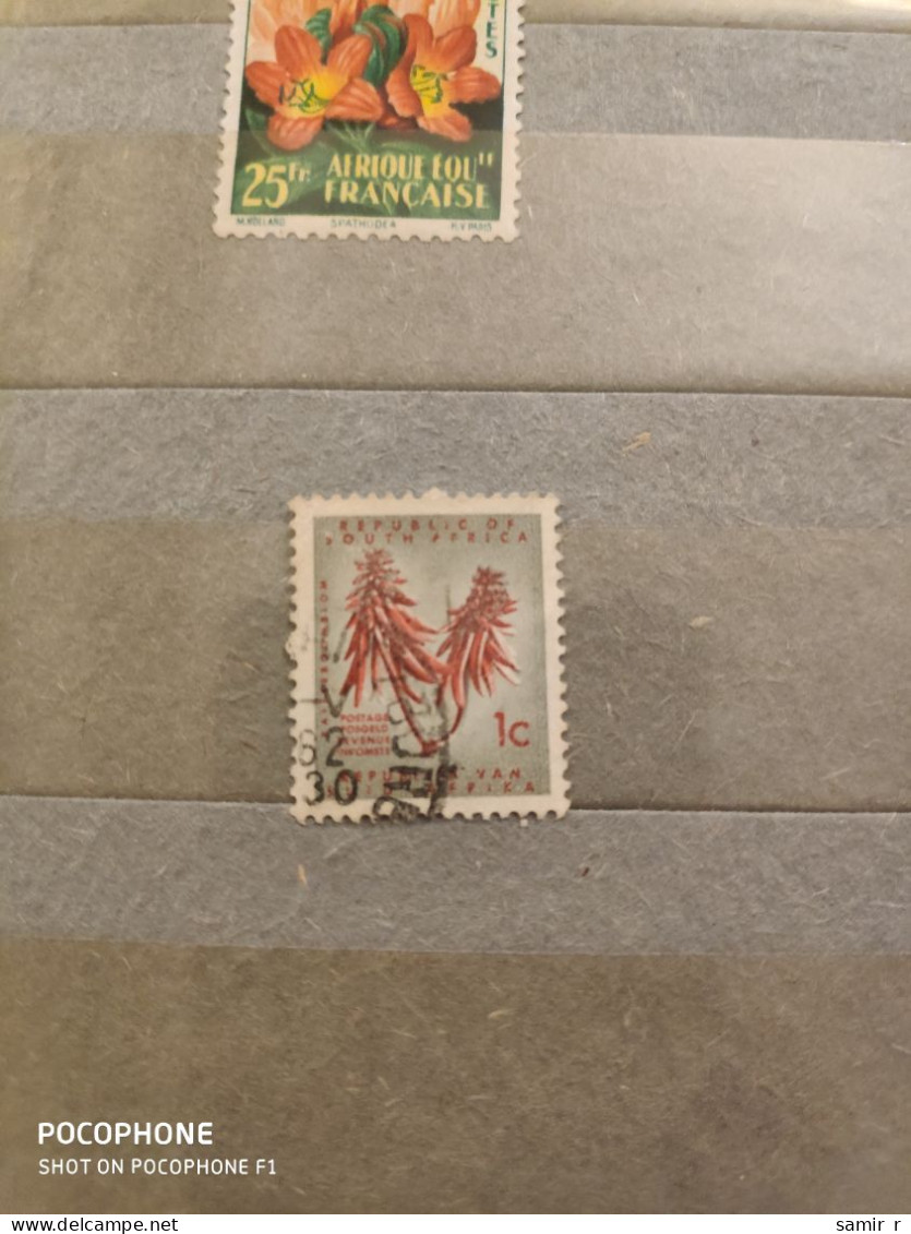 South Africa	Flowers (F41) - Used Stamps