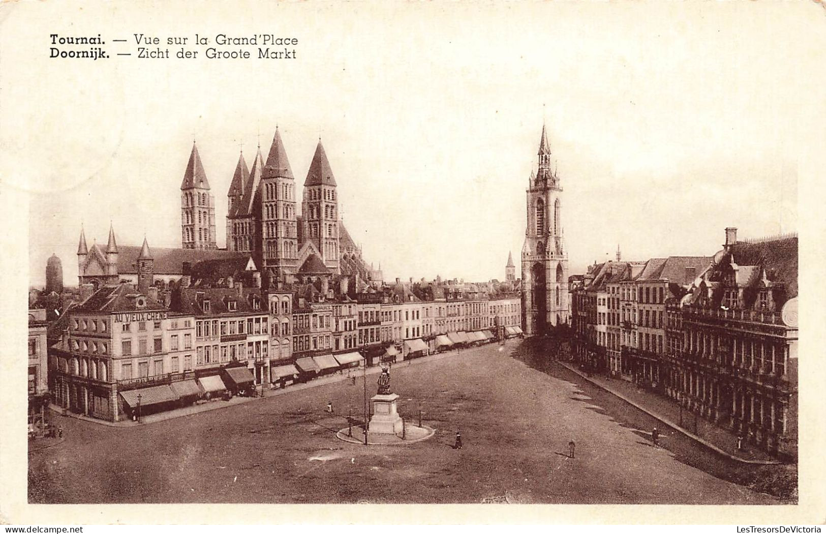 BELGIQUE - Tournai   - Vue Sur La Grand'place -  Carte Postale Ancienne - Doornik
