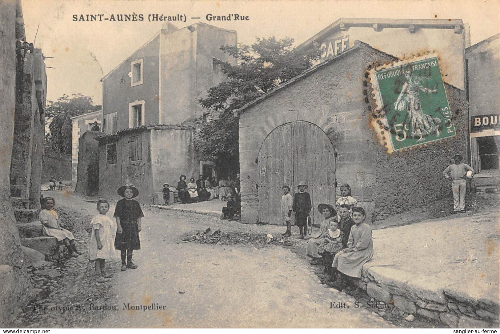 CPA 34 SAINT AUNES / GRAND RUE - Other & Unclassified