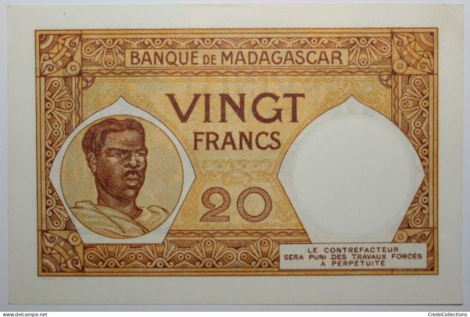 Madagascar - 20 Francs - 1937 - PICK 37a.2 - SPL - Madagaskar