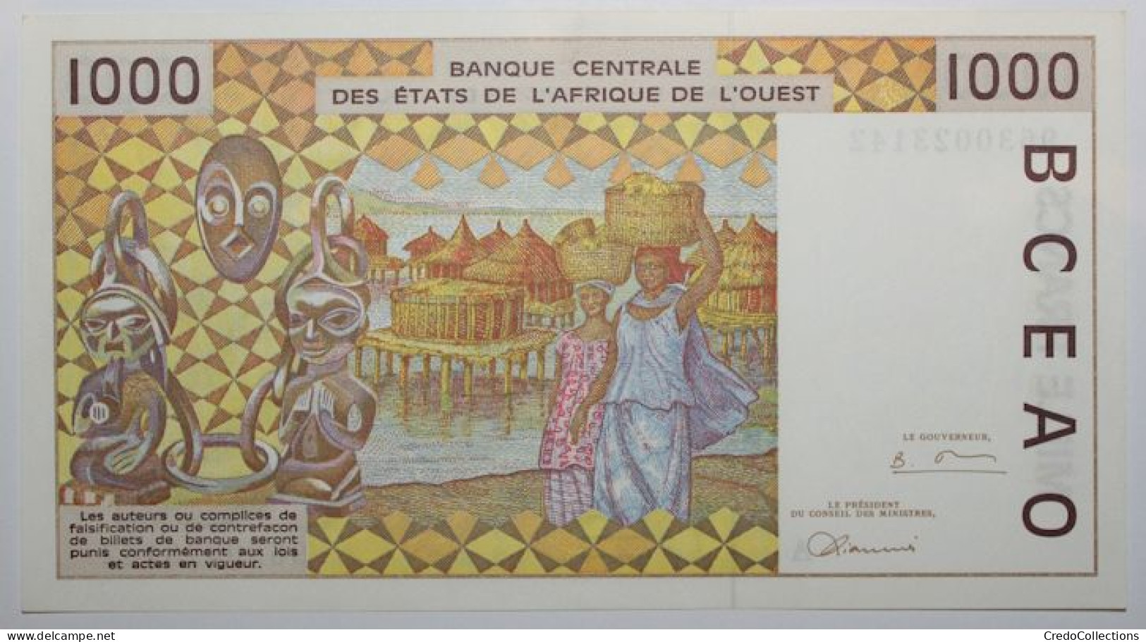 Côte D'Ivoire - 1000 Francs - 1996 - PICK 111 Af - NEUF - États D'Afrique De L'Ouest