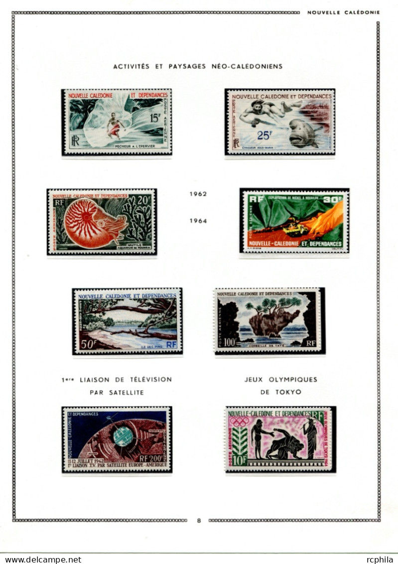 RC 25793 NOUVELLE CALEDONIE COTE +1500€ ENTRE N° 3 / 275 COLLECTION POSTE AERIENNE TRES AVANCÉE NEUF * / ** MH / MNH TB