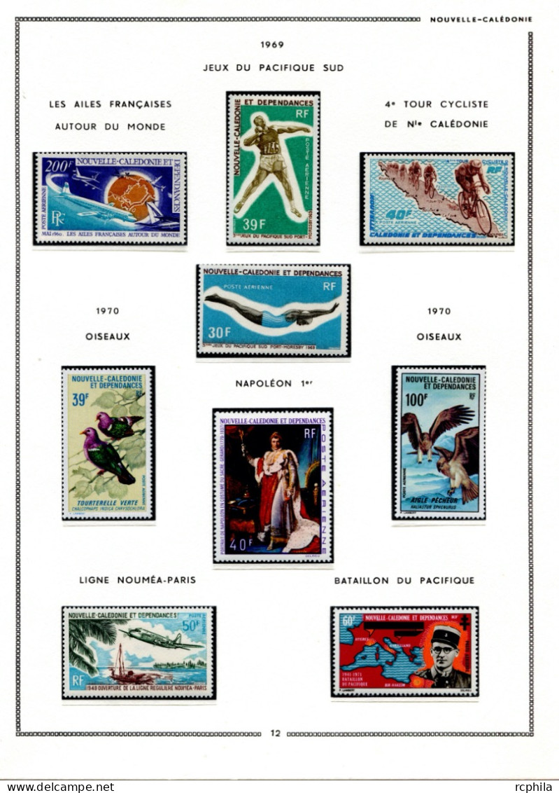 RC 25793 NOUVELLE CALEDONIE COTE +1500€ ENTRE N° 3 / 275 COLLECTION POSTE AERIENNE TRES AVANCÉE NEUF * / ** MH / MNH TB