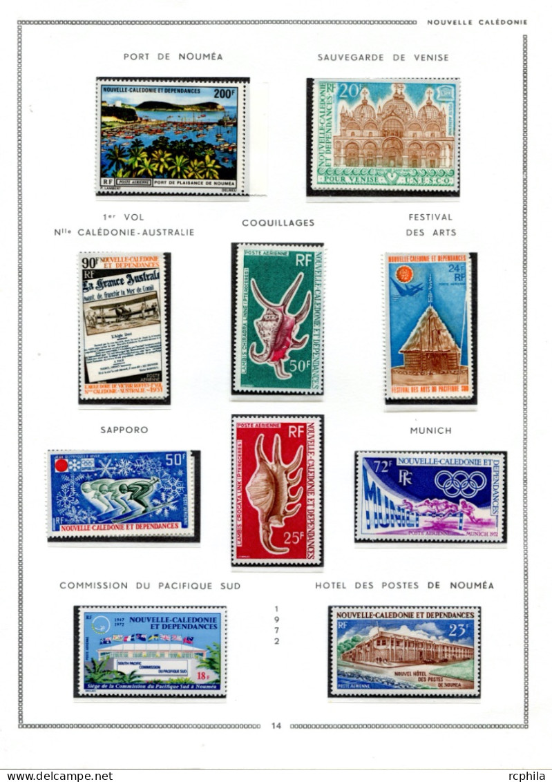 RC 25793 NOUVELLE CALEDONIE COTE +1500€ ENTRE N° 3 / 275 COLLECTION POSTE AERIENNE TRES AVANCÉE NEUF * / ** MH / MNH TB