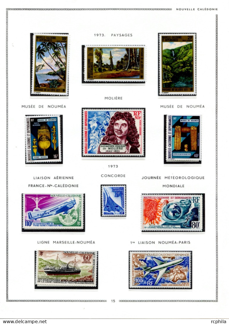 RC 25793 NOUVELLE CALEDONIE COTE +1500€ ENTRE N° 3 / 275 COLLECTION POSTE AERIENNE TRES AVANCÉE NEUF * / ** MH / MNH TB