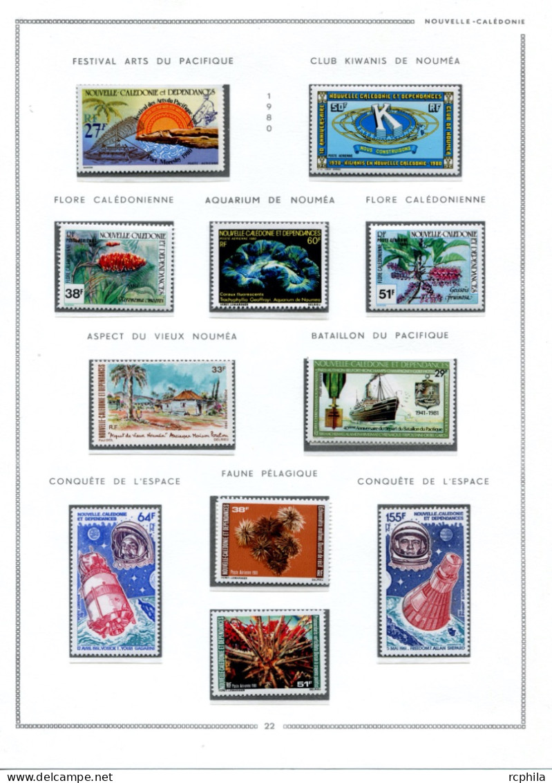 RC 25793 NOUVELLE CALEDONIE COTE +1500€ ENTRE N° 3 / 275 COLLECTION POSTE AERIENNE TRES AVANCÉE NEUF * / ** MH / MNH TB