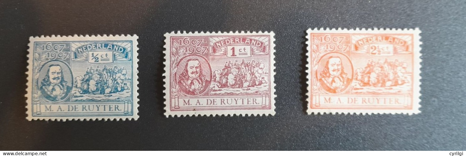 Nederland 1907 87\88\89 Charnière - Neufs
