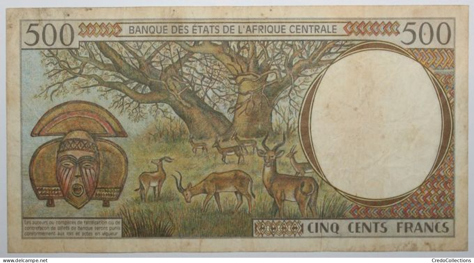 Gabon - 500 Francs - 1993 - PICK 401La - TB - Central African States