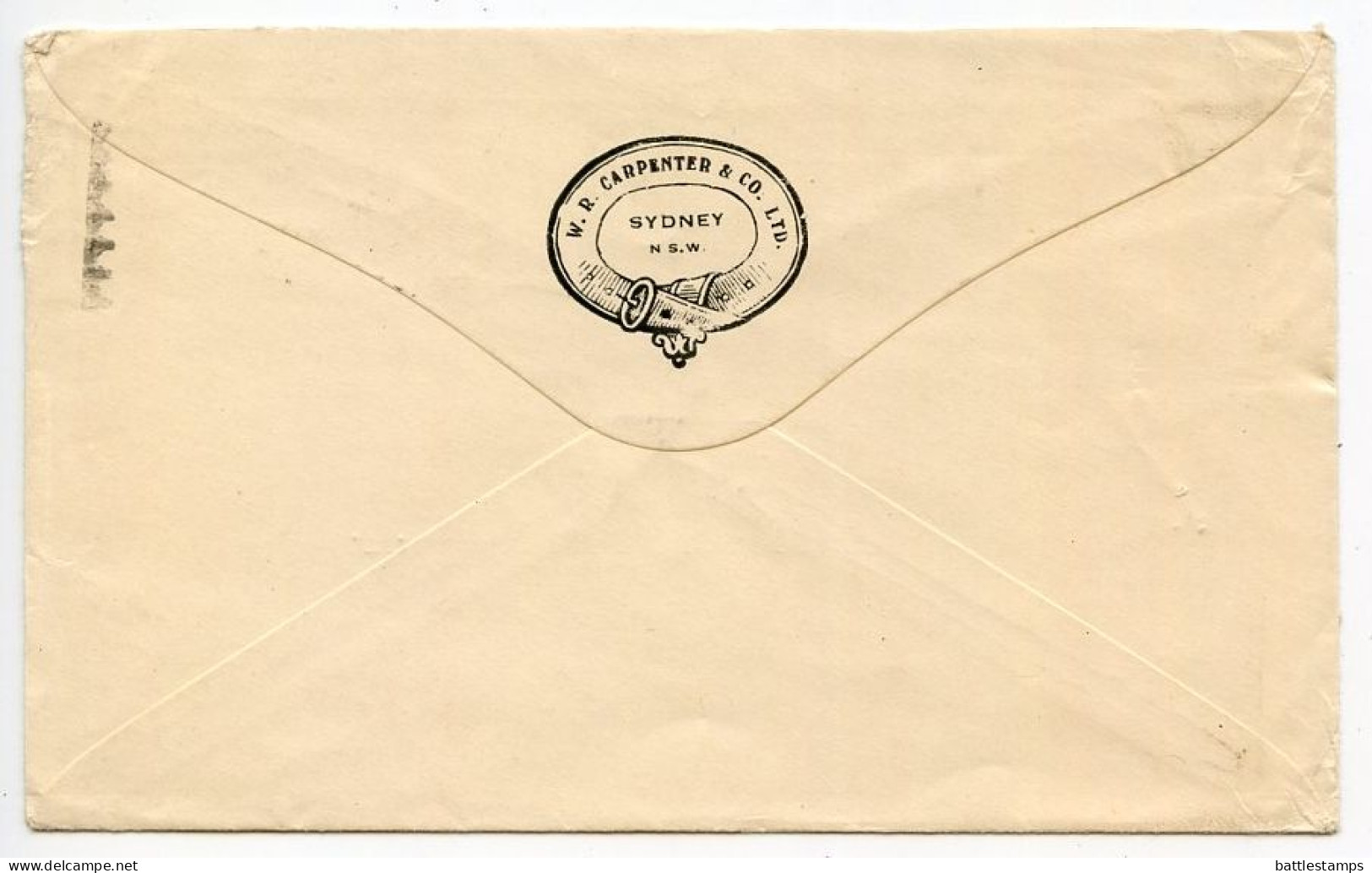 Australia 1932 Cover - Sydney To Detroit, Michigan - Chrysler; Scott 131 - 3p. Sydney Harbour Bridge - Covers & Documents