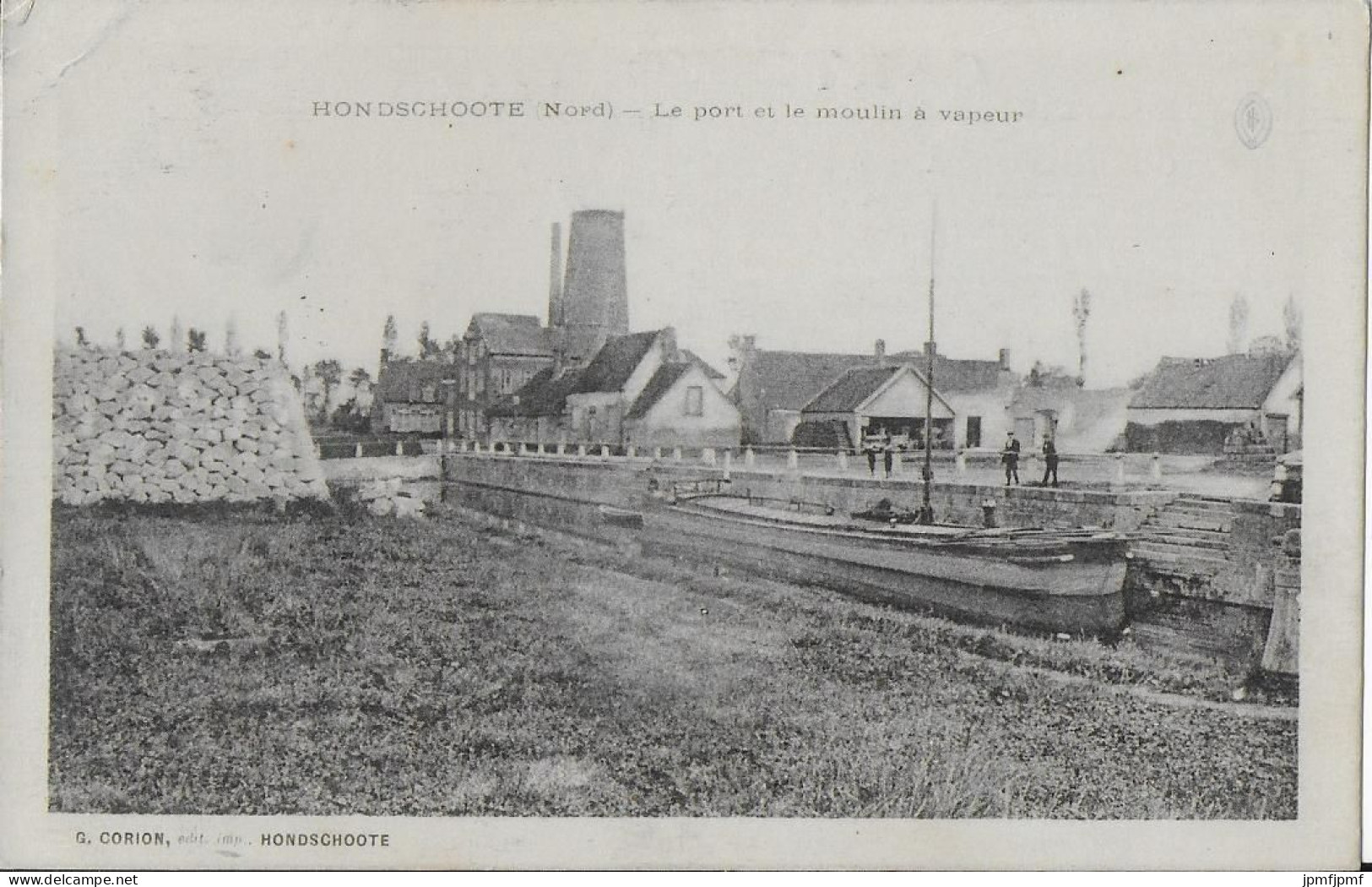 HONDSCHOOTE   Le Port Et Le Moulin à Vapeur - Hondshoote