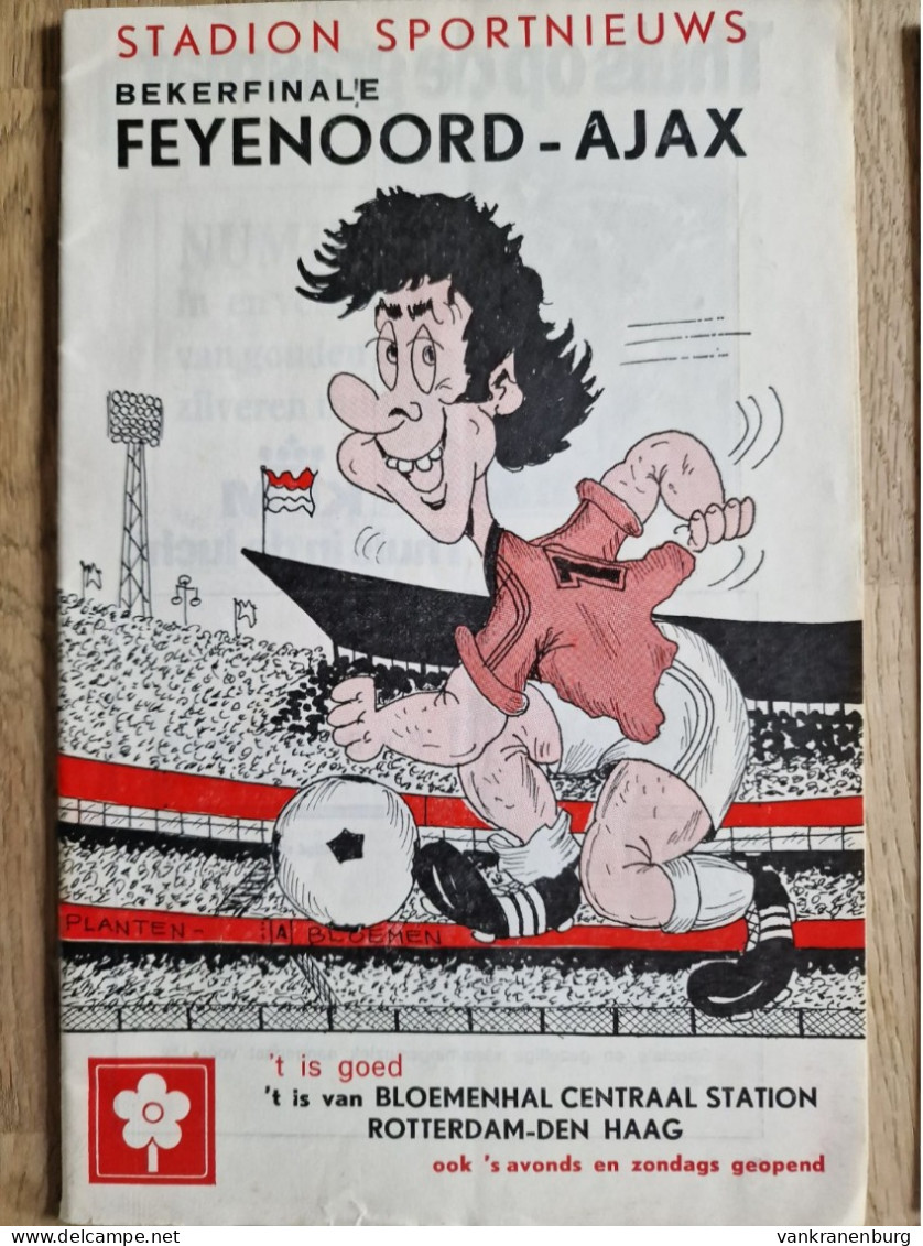 Programme Feyenoord - Ajax Amsterdam - 17.5.1980 - Dutch Cup Final - Holland - Programm - Football - KNVB Beker Finale - Libri