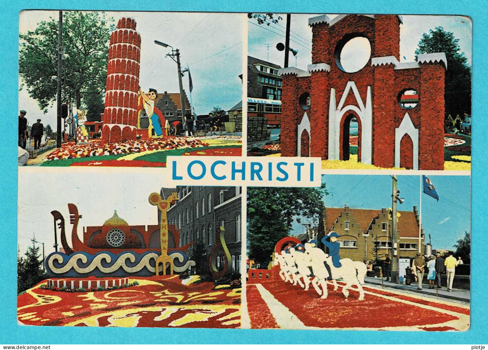 * Lochristi (Oost Vlaanderen) * (Nels - G. Trimboli, Nr 19) Begonia Festival, Tapis Fleurs, Flowers, Toren Van Pisa - Lochristi