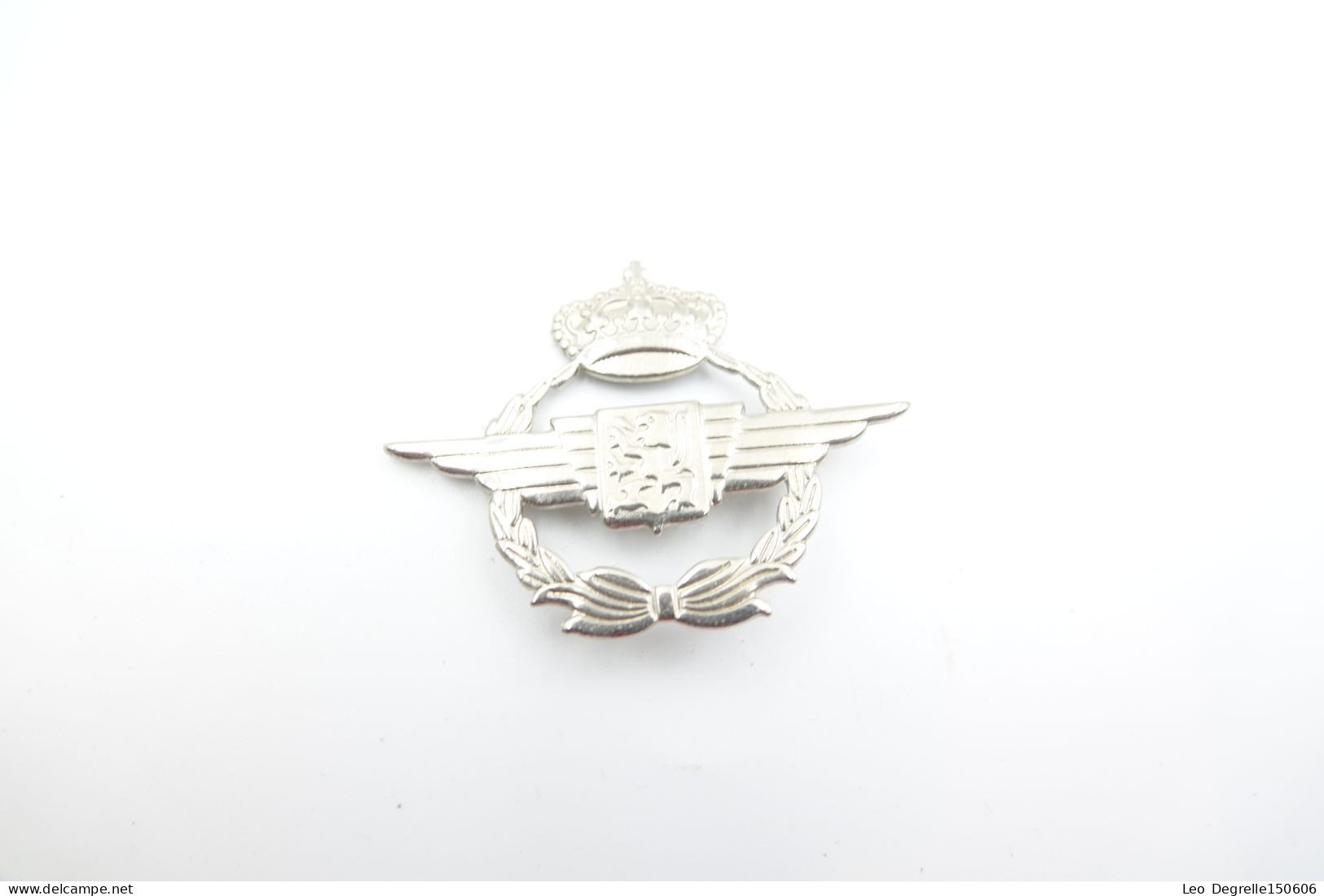 Militaria - INSIGNIA : Cap Badge Kepie : Luchtmacht Onderofficier Warrant Officer - PG AVI VTP - België Belgium - Autres & Non Classés