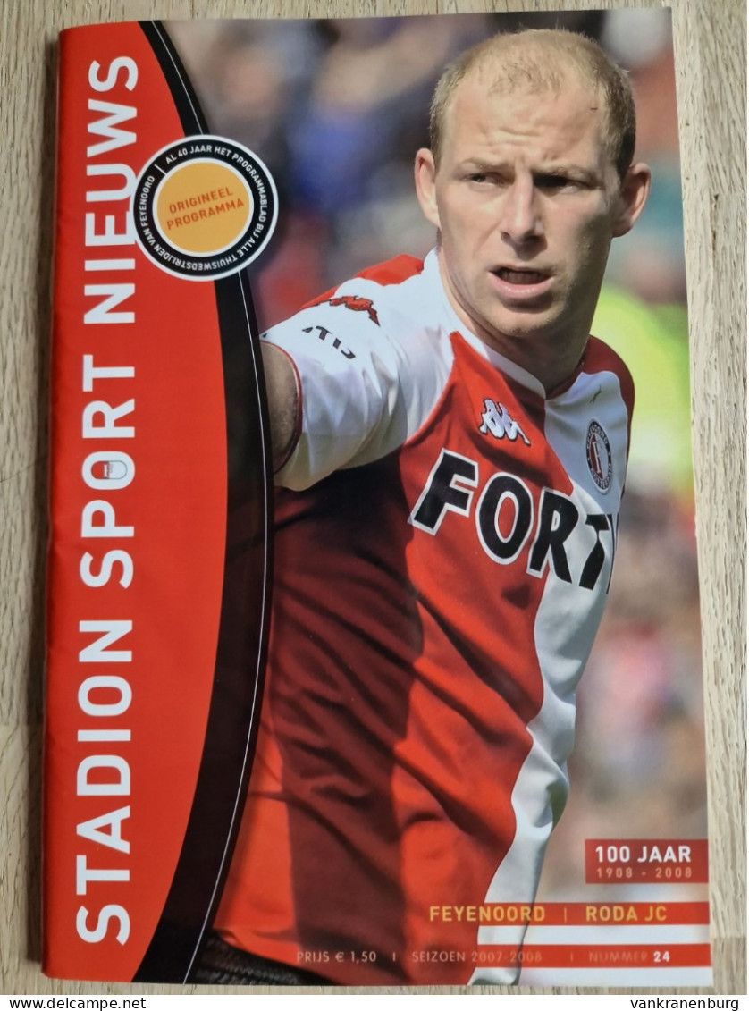 Programme Feyenoord - Roda JC - 7.4.2008 - Dutch Cup Final - Holland - Programm - Football - KNVB Beker Finale - Boeken