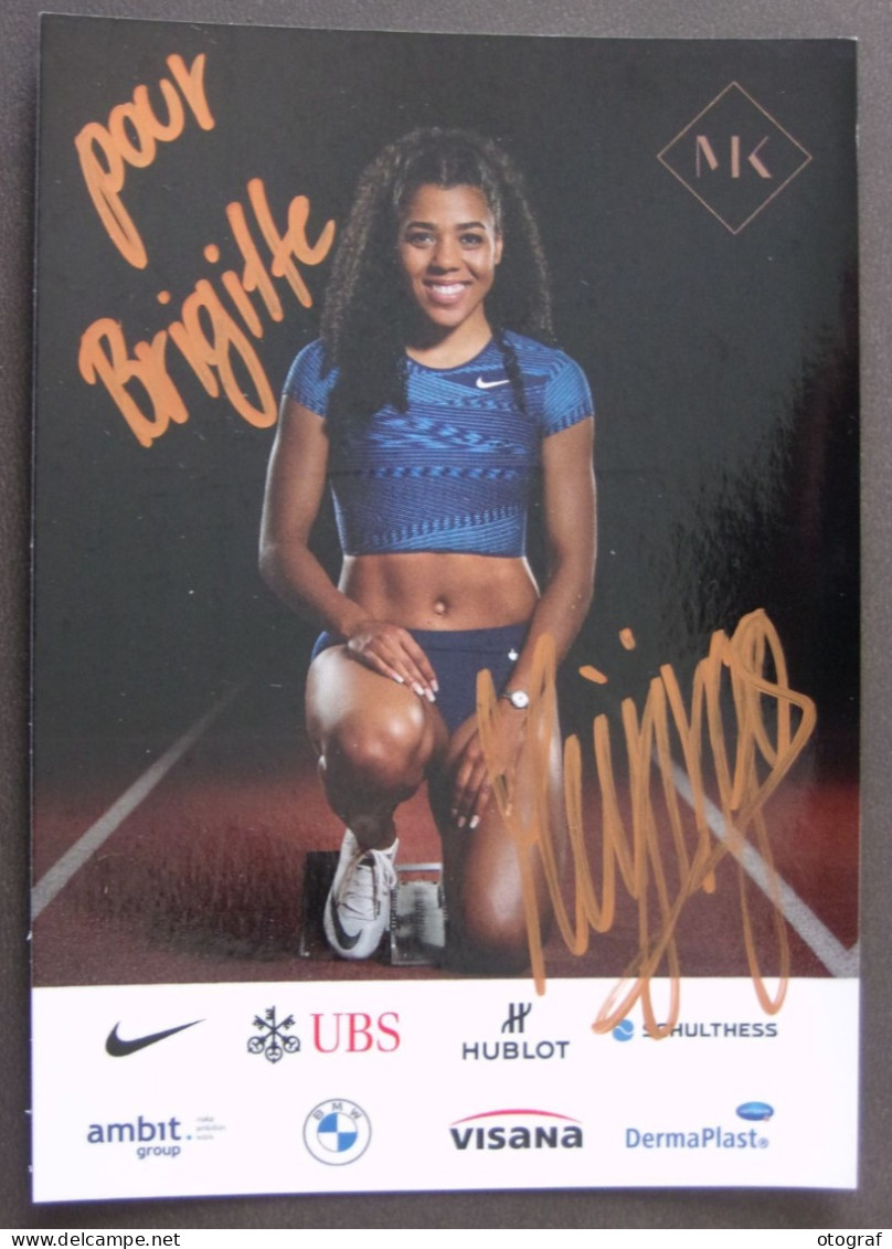 Mujinga KAMBUNDJI - Dédicace - Hand Signed - Autographe Authentique - Athlétisme