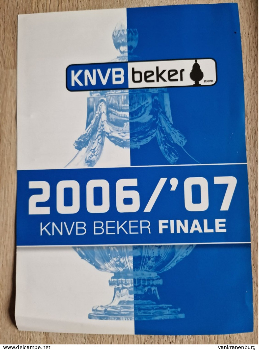 Flyer AZ Alkmaar - Ajax Amsterdam - 6.5.2007 - Dutch Cup Final - Holland - Programm - Football - KNVB Beker Finale - Libros