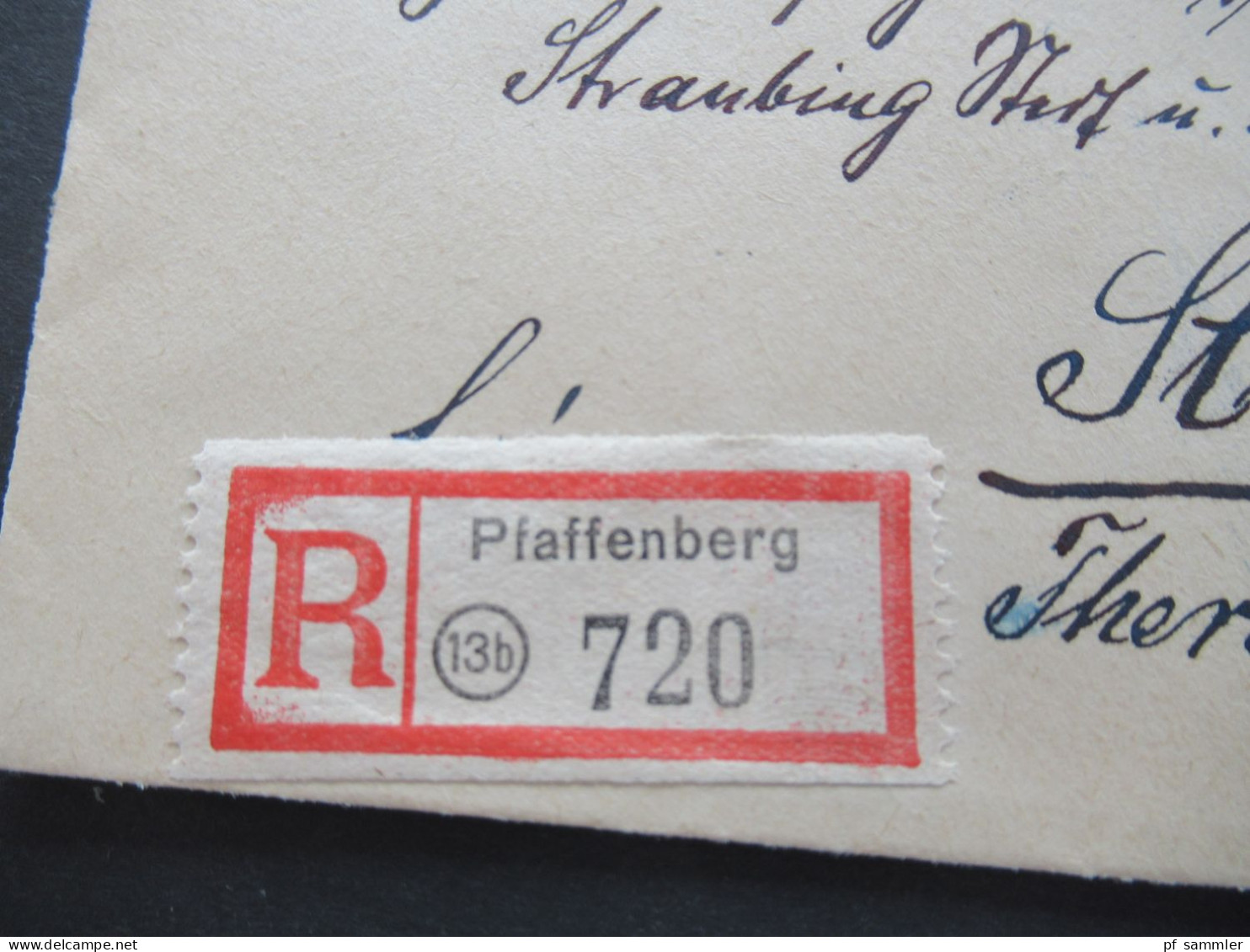 1948 Bizone Bauten MiF Nr.93 EF Ohne Notopfermarke Einschreiben Pfaffenberg Nach Straubing Mit Ank. Stempel - Lettres & Documents