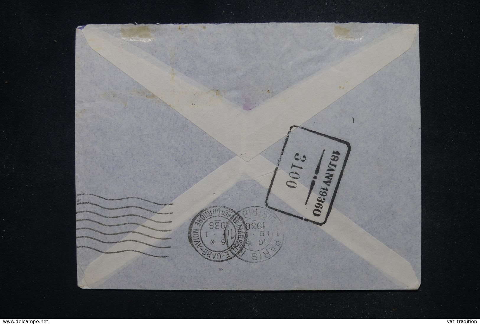 OUBANGUI CHARI- Enveloppe De Bangui Pour Paris En 1936 Par Avion- L 147295 - Briefe U. Dokumente