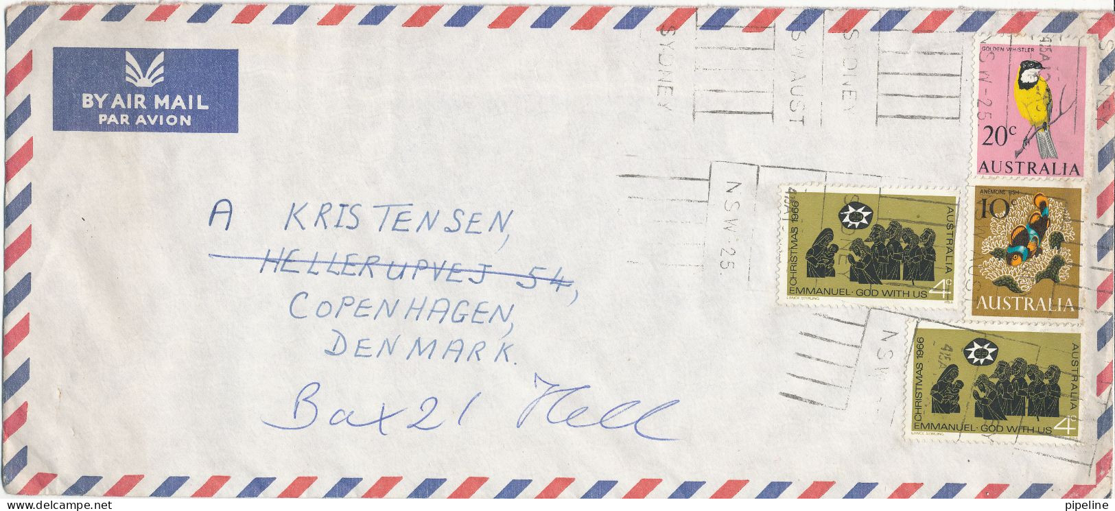 Australia Air Mail Cover Sent To Denmark - Lettres & Documents