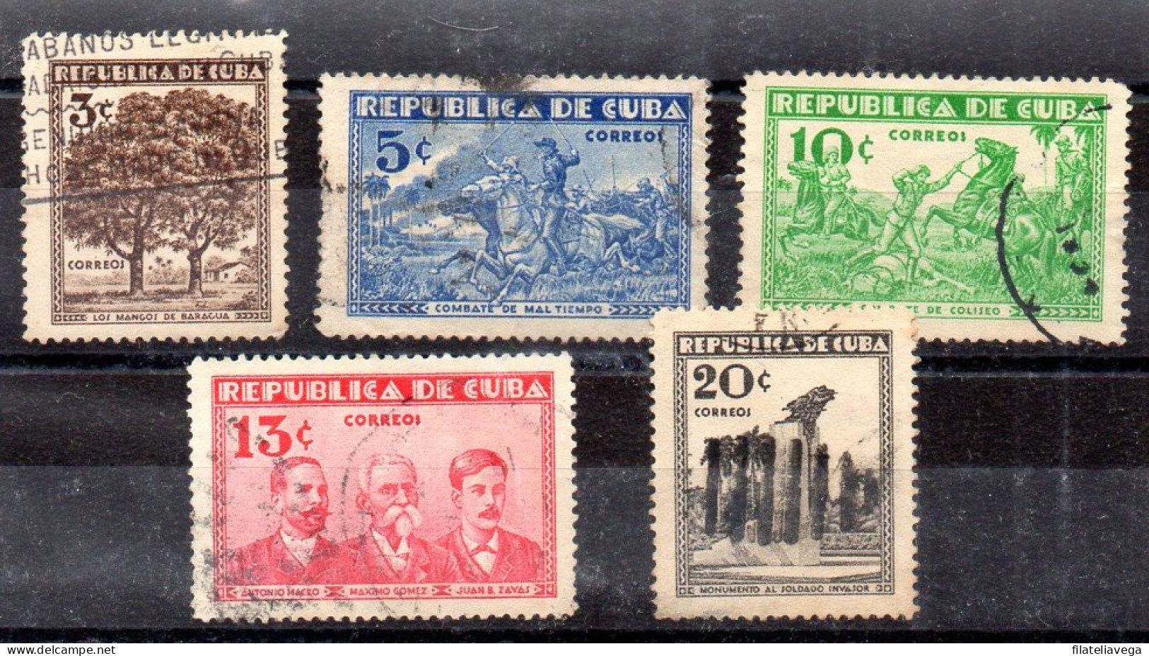 Cuba Serie Nº Yvert 212/16 O - Usati
