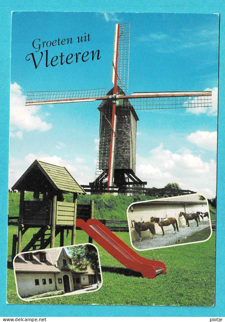 * Vleteren (West Vlaanderen) * (VZW De Sceure) Meesters Molen, Moulin, Mill, Muhle, Opeen Staak Molen - Vleteren