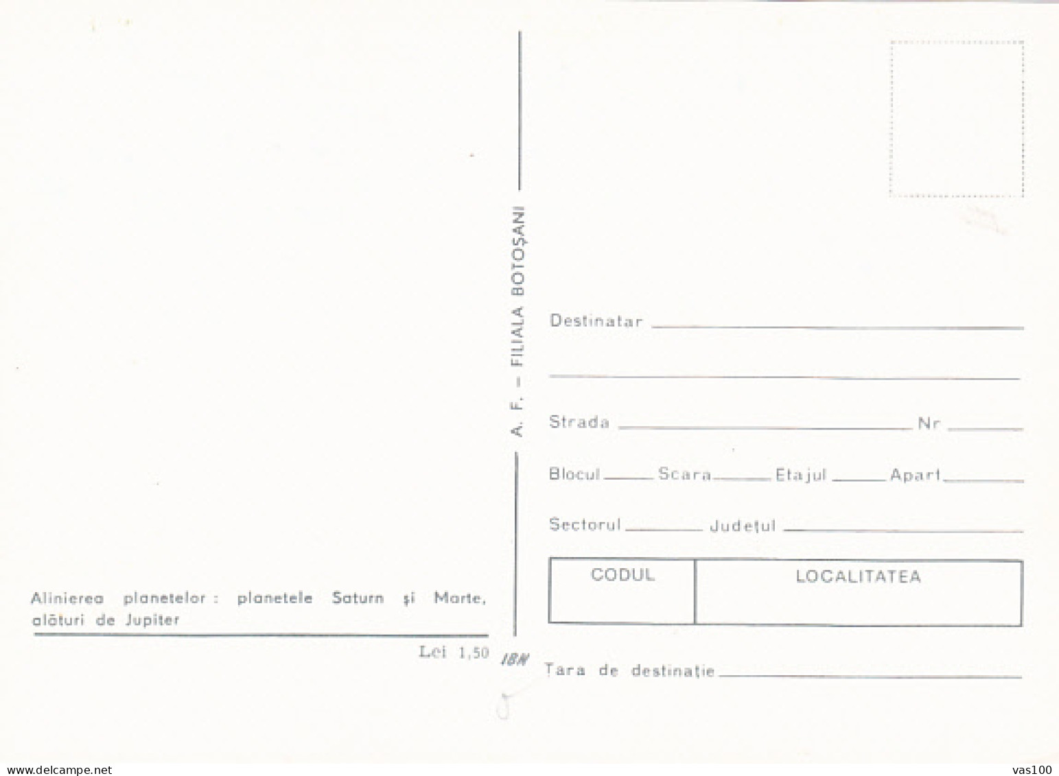 CPA ASTRONOMY, PLANETS ALIGNMENT, SATURN, MARS AND JUPITER - Astronomie