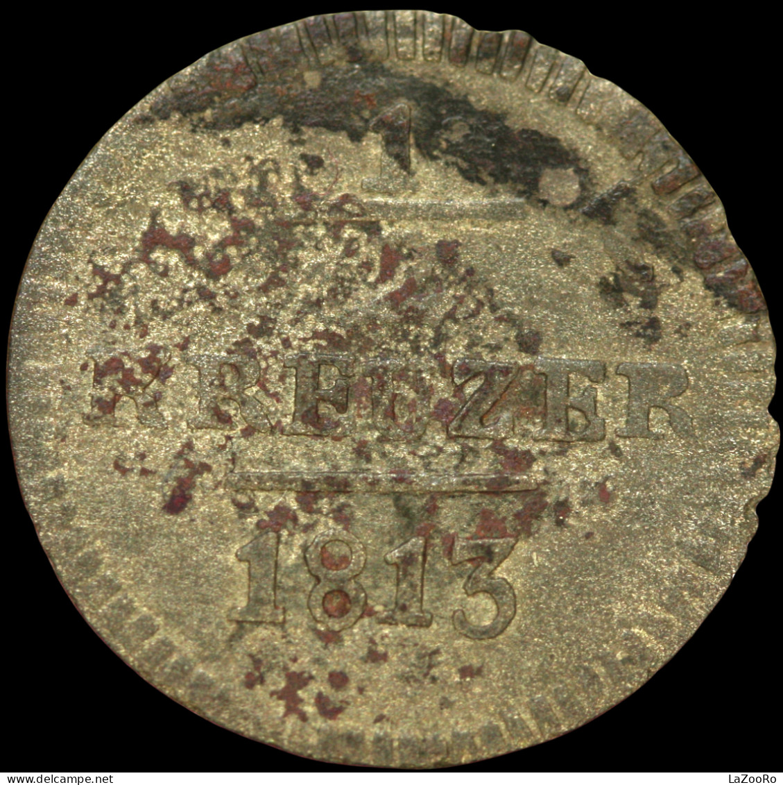 LaZooRo: Switzerland SAINT GALL 1/2 Kreuzer 1813 K VF - Silver - Kantonale Munten