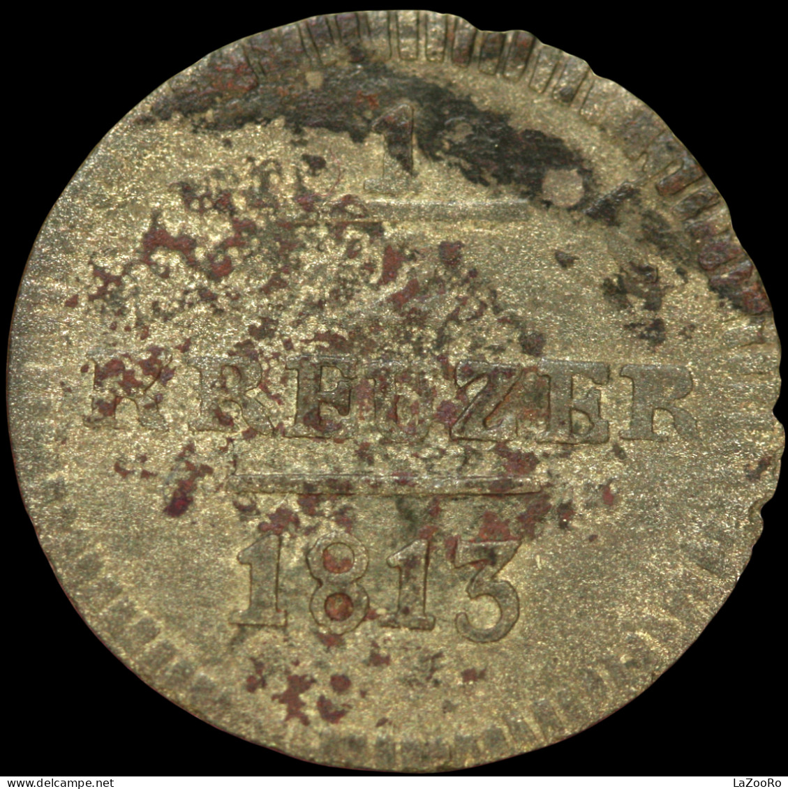 LaZooRo: Switzerland SAINT GALL 1/2 Kreuzer 1813 K VF - Silver - Cantonal Coins