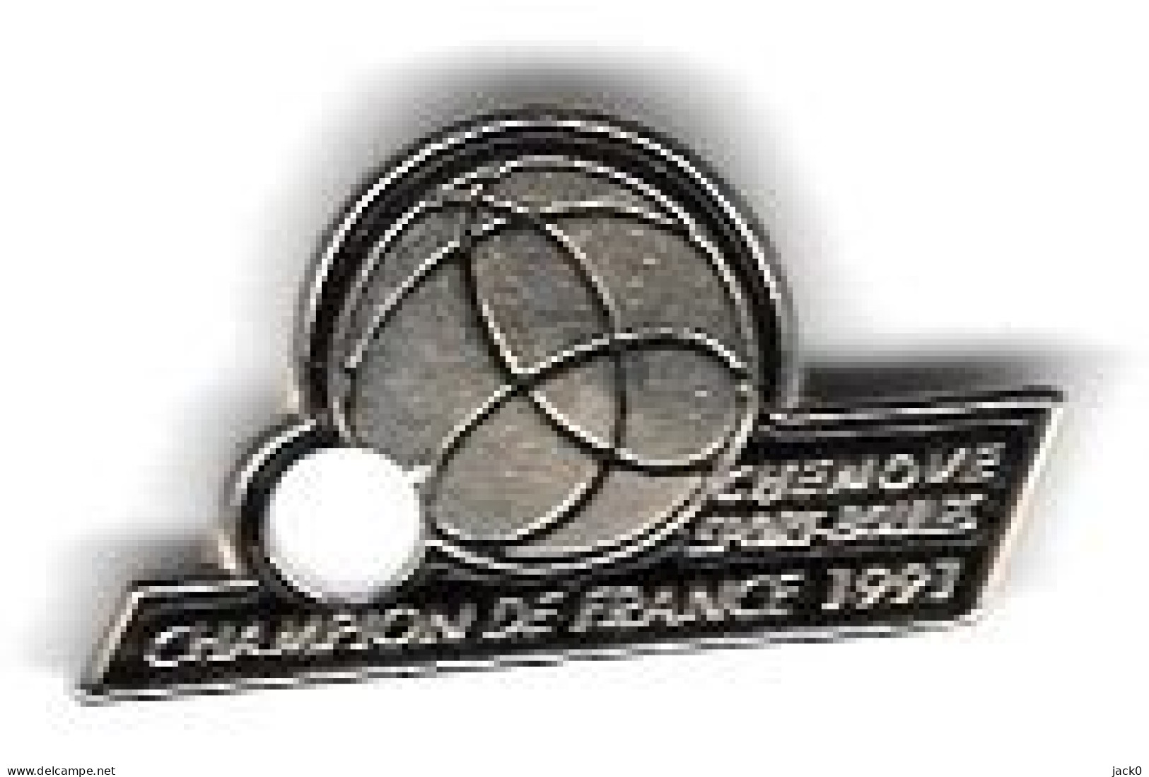 Pin's  Ville, Sport  Pétanque, CHENÔVE  SPORT  BOULES, CHAMPION  DE  FRANCE  1991   ( 21 ) - Petanca