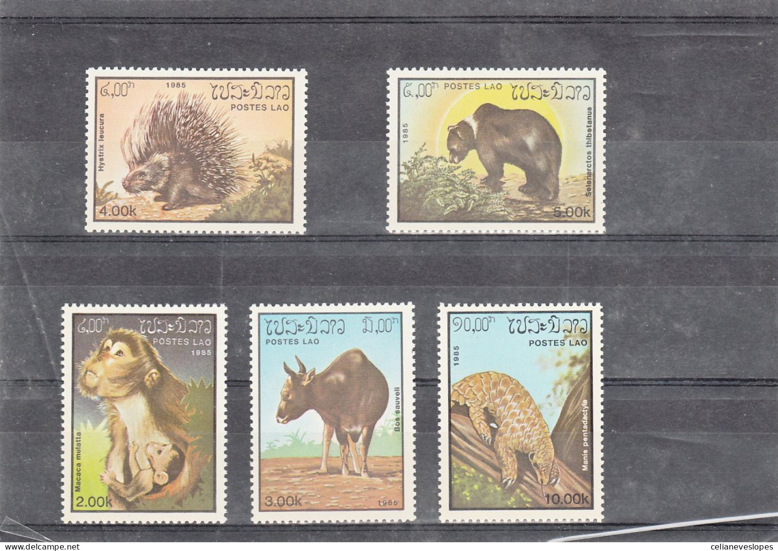 Laos, Animaux Divers, - Yvert Nºs 650 A 654 MNH - Laos