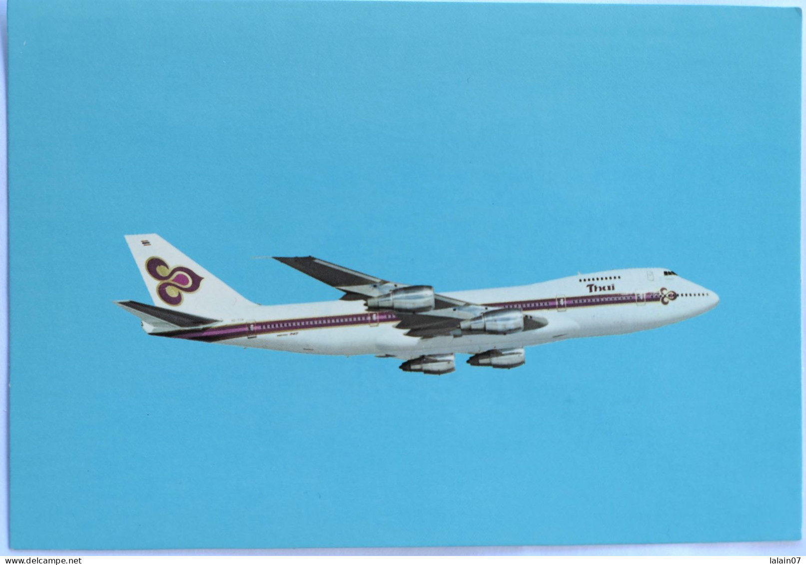 Carte Postale : THAI Airways International : BOEING 747-2D7B - Thaïlande