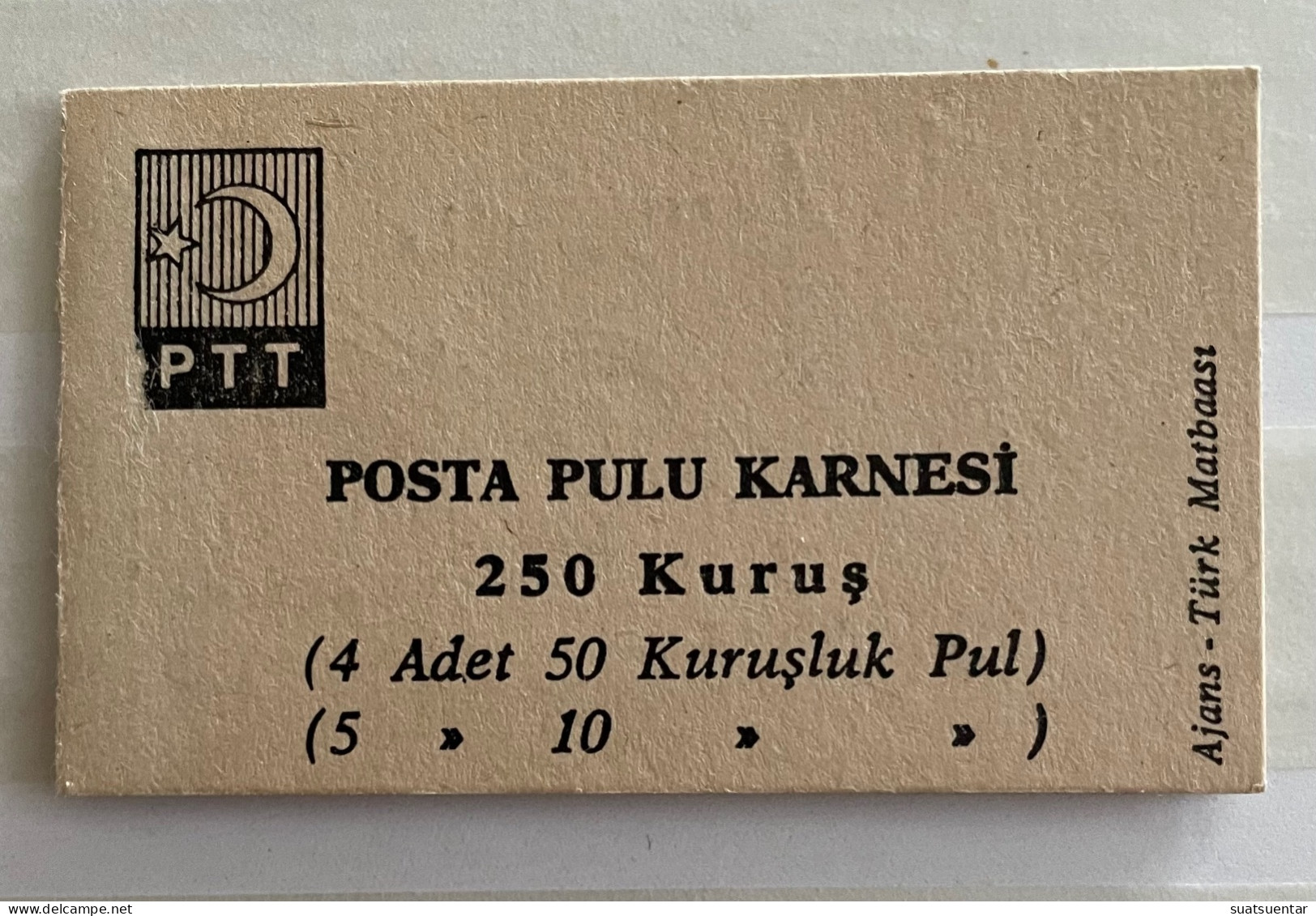 1967 Booklet 4x50/ 5x10 Kuruş - Carnets