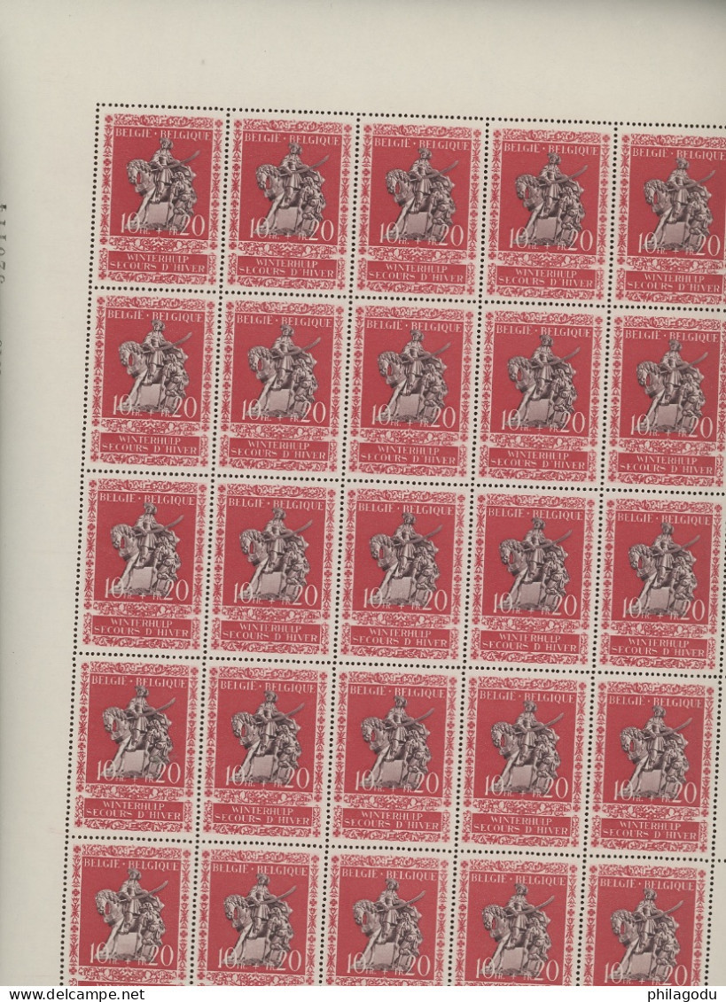 25 Paires 613-614 **. Postfris In Een Volledig VEL Van 25) Cote 119,-€ + Variétés - 1931-1950