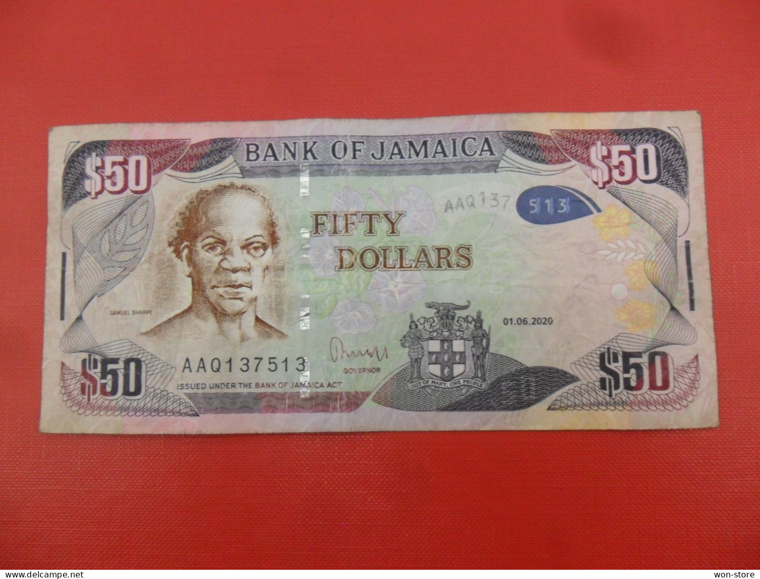 9492,..... Jamaica 50 Dollars 2020