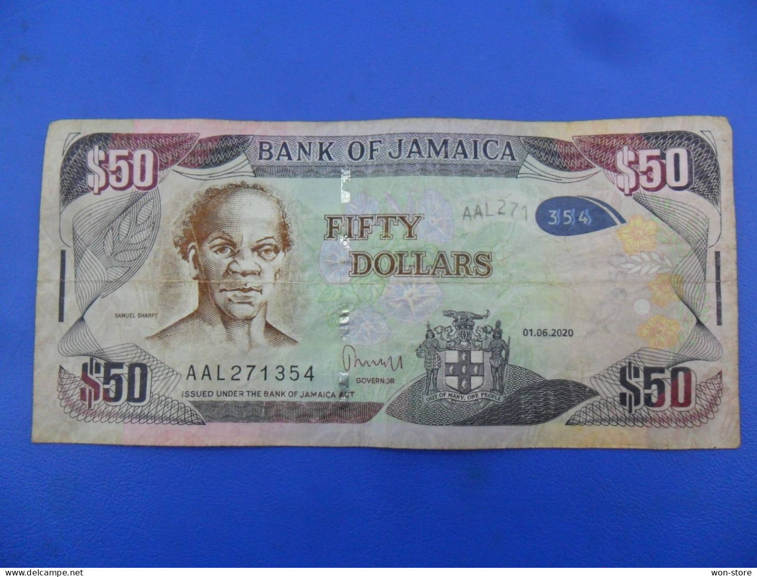 9492,..... Jamaica 50 Dollars 2020