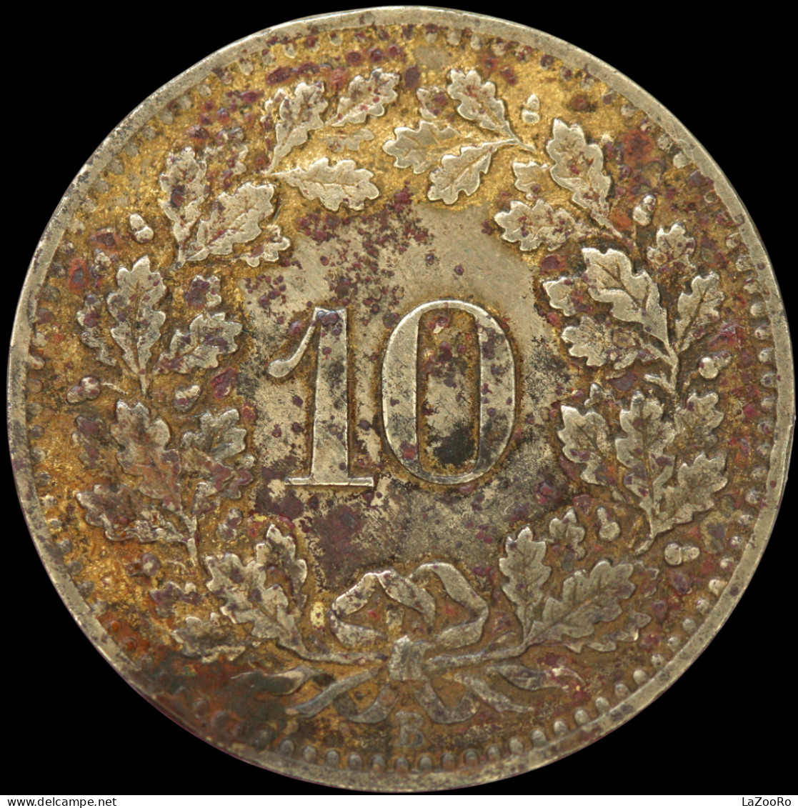 LaZooRo: Switzerland 10 Rappen 1882 XF - 10 Rappen