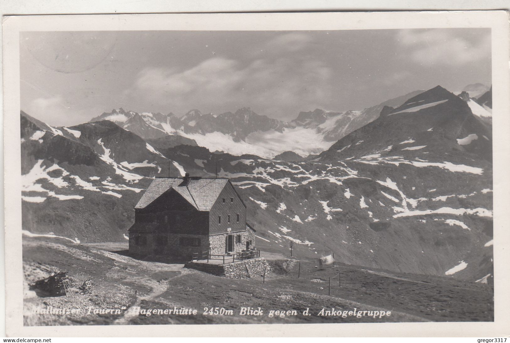 D5277) MALLNITZ - Kärnten - Mallnitzer Tauern Hagenerhütte - Blick G. D. Ankogelgruppe ALT 1939 - Mallnitz