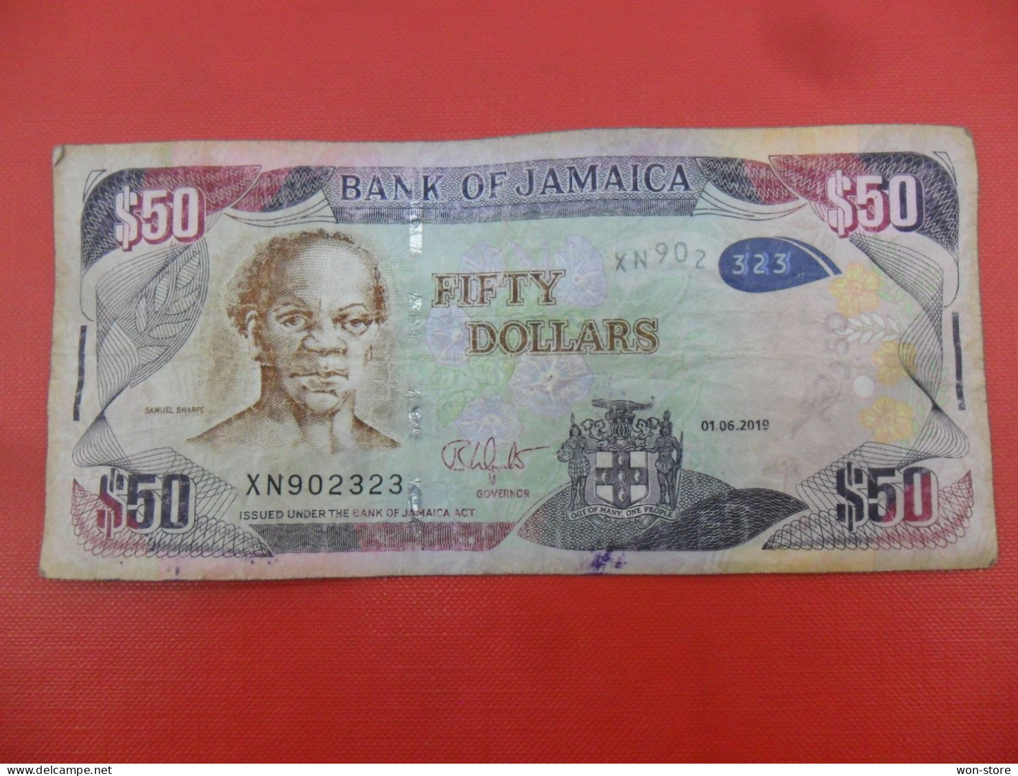 9493,..... Jamaica 50 Dollars 2019 - Jamaique