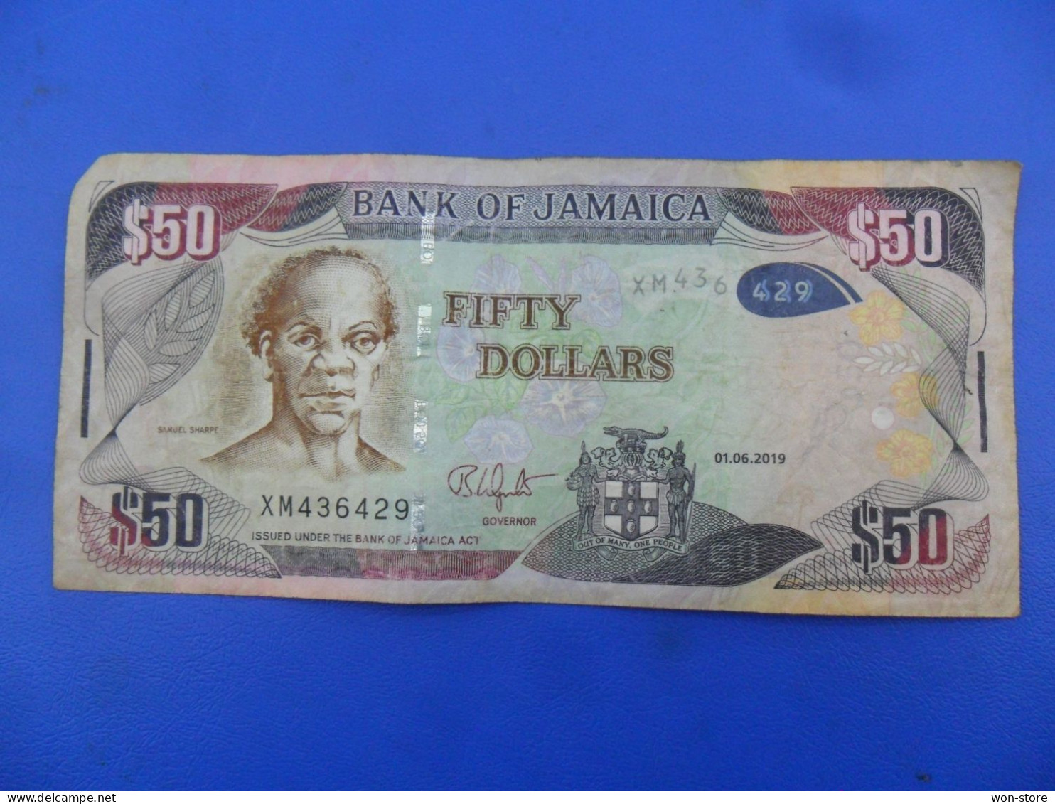 9493,..... Jamaica 50 Dollars 2019 - Jamaique