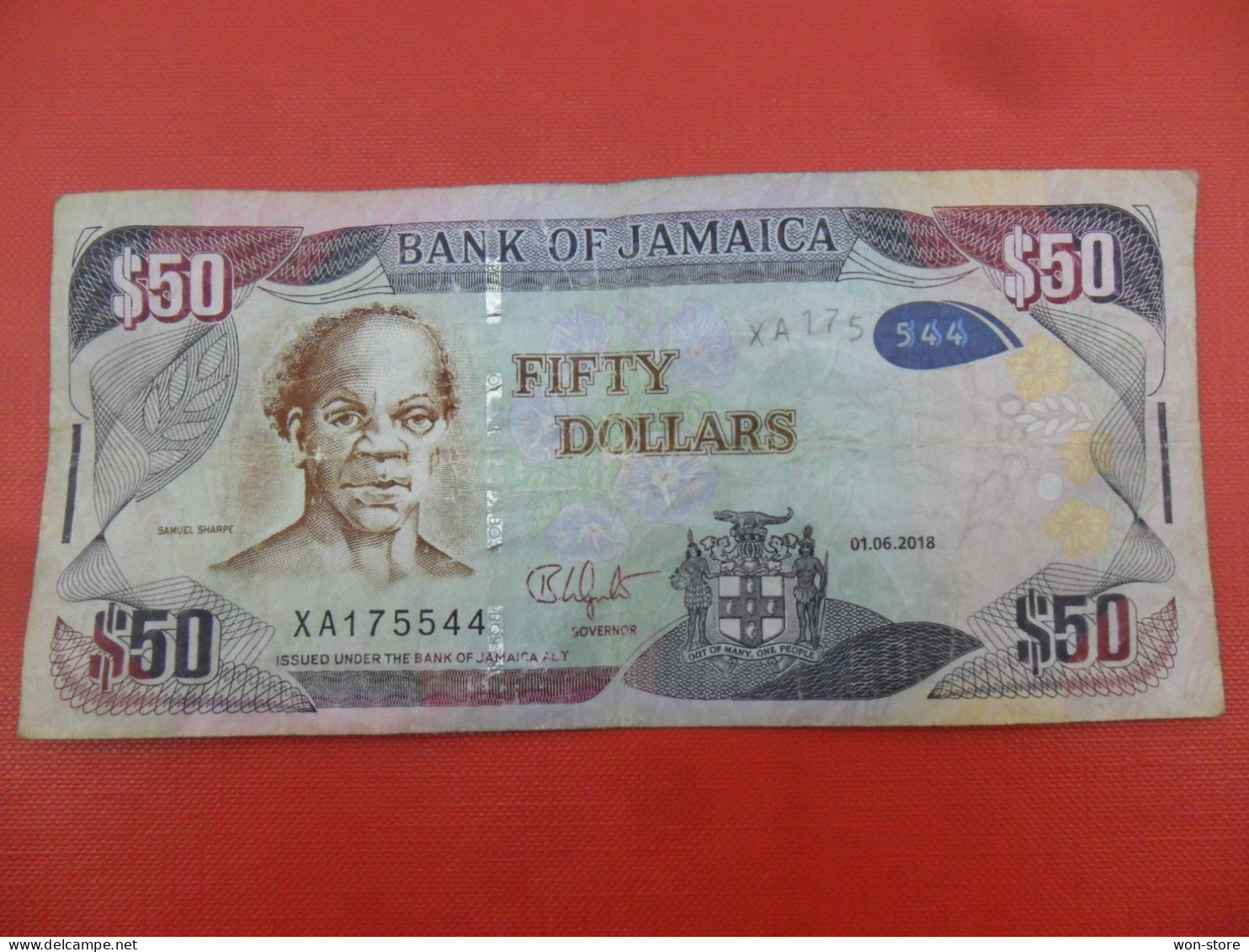 9530 - Jamaica 50 Dollars 2018 - Jamaica