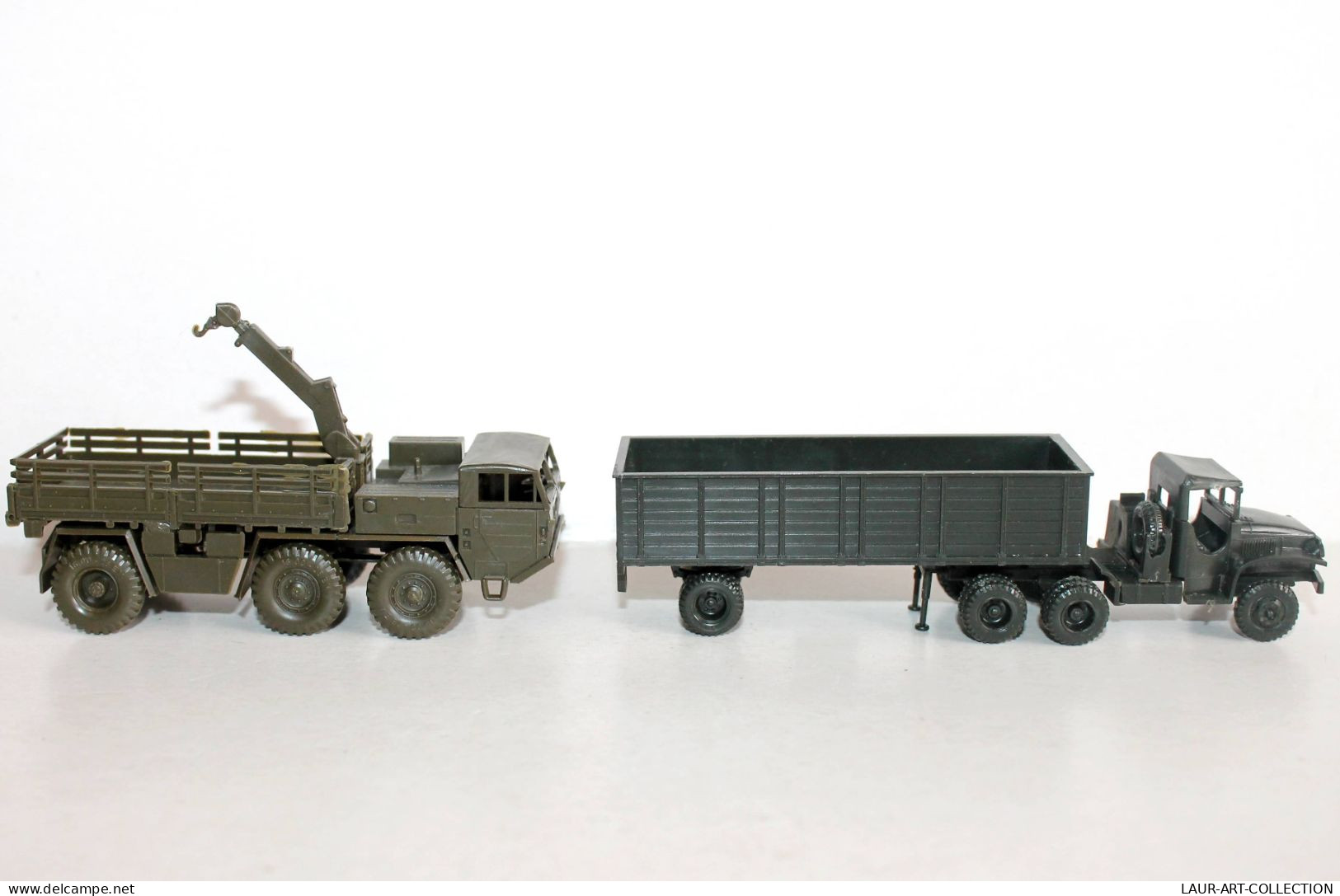 ROCO MINITANK HO Z-230 FAUN WRECK TRUCK GRUE TREUIL CABESTAN + CAMION TRANSPORT TOMBEREAU MINIATURE MILITAIR (1712.13.1) - Massstab 1:87