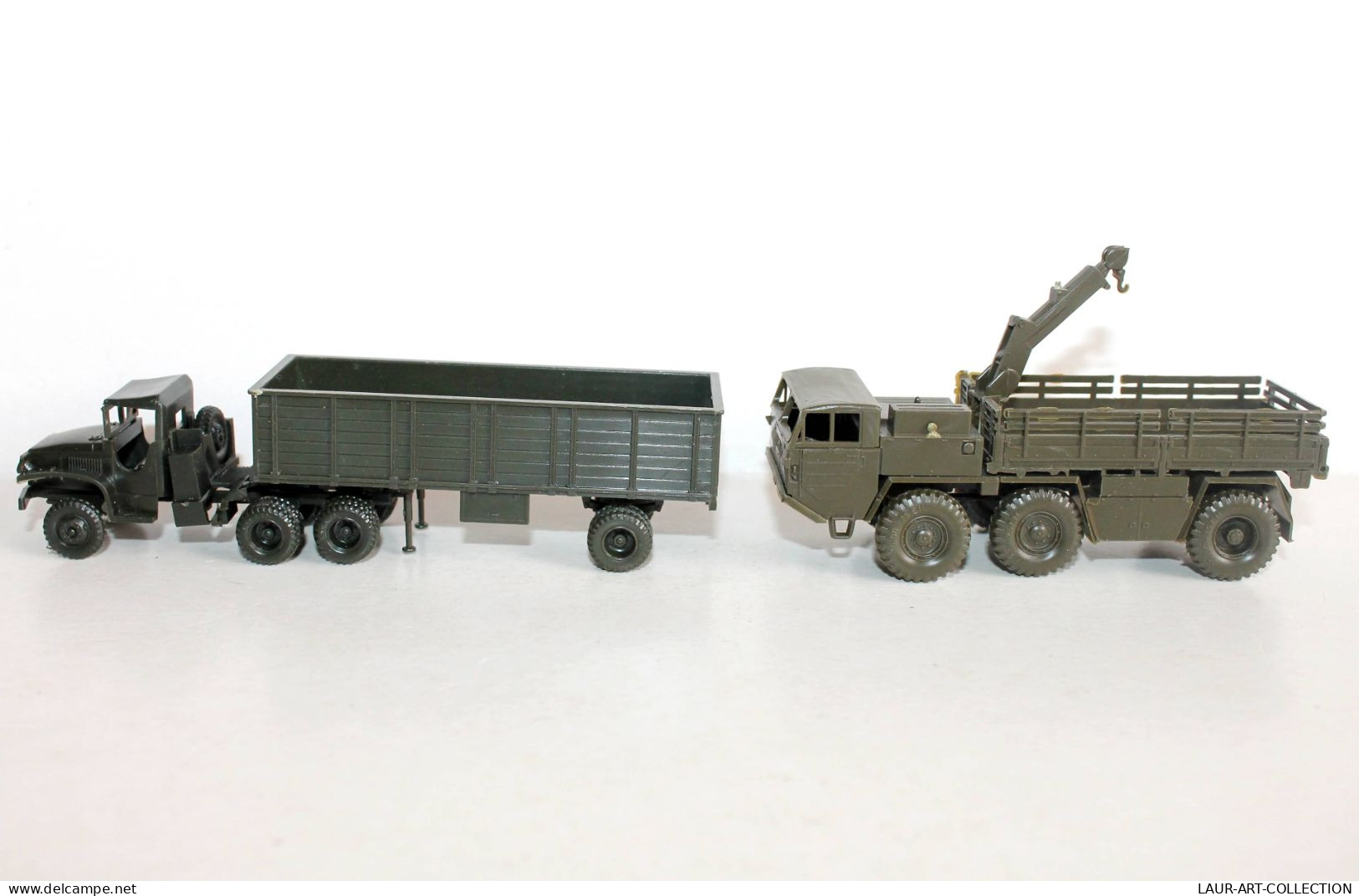 ROCO MINITANK HO Z-230 FAUN WRECK TRUCK GRUE TREUIL CABESTAN + CAMION TRANSPORT TOMBEREAU MINIATURE MILITAIRE (1712.13.2 - Massstab 1:87