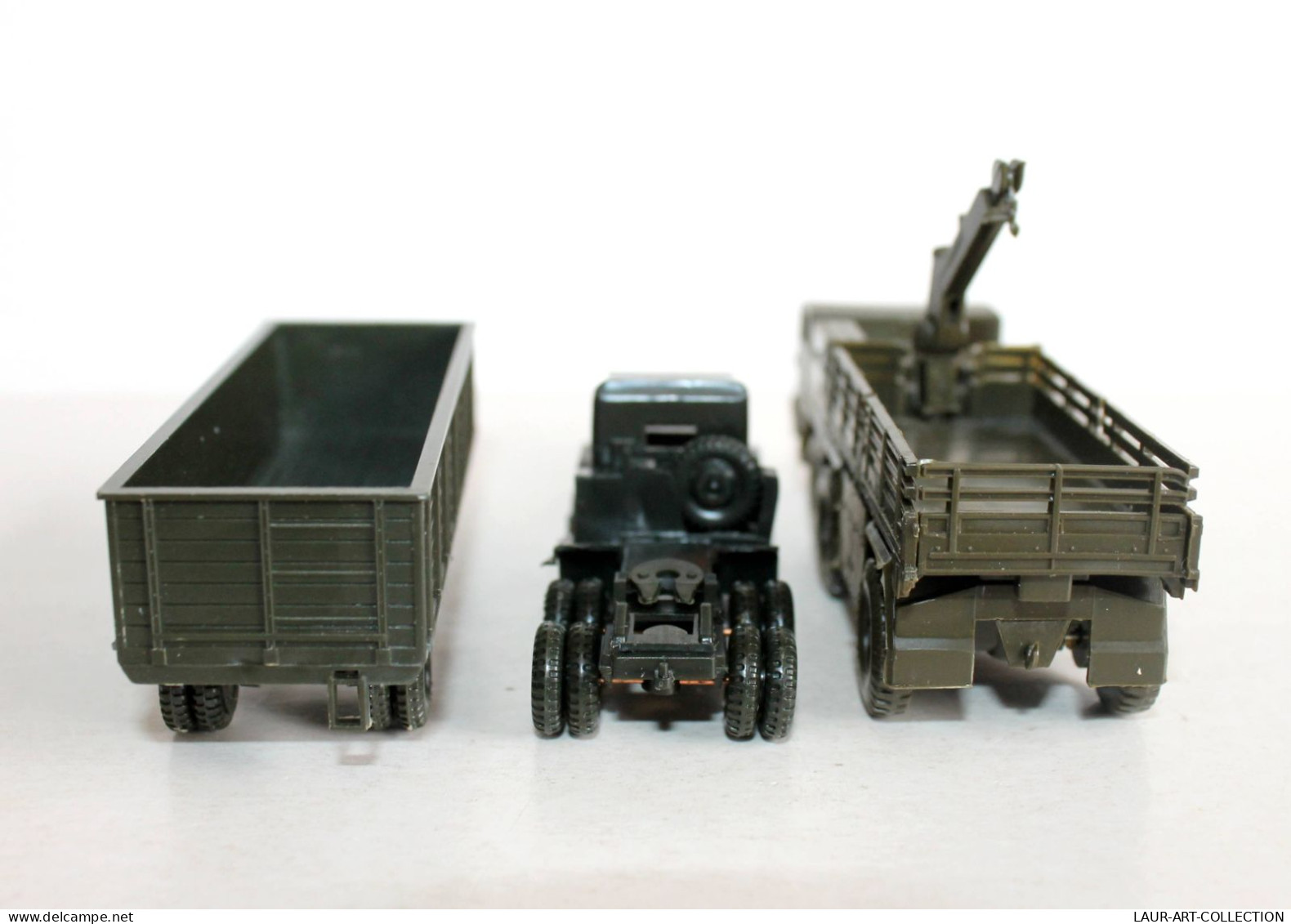 ROCO MINITANK HO Z-230 FAUN WRECK TRUCK GRUE TREUIL CABESTAN + CAMION TRANSPORT TOMBEREAU MINIATURE MILITAIRE (1712.13.2 - Echelle 1:87