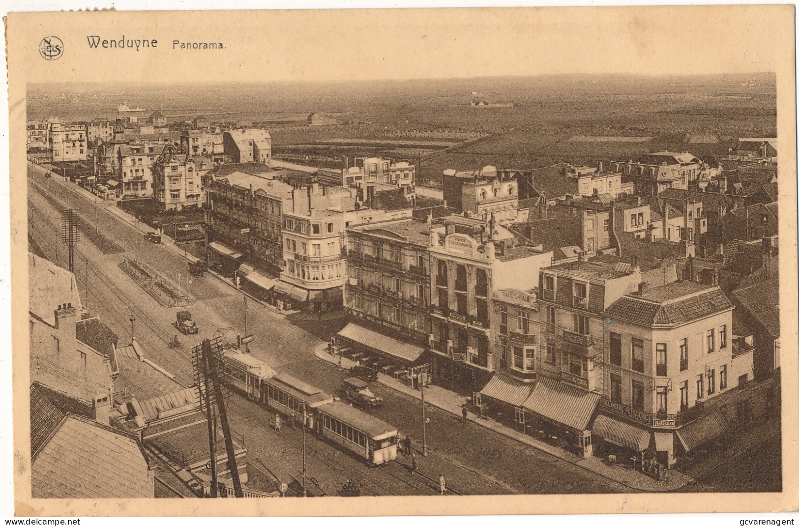 WENDUINE   PANORAMA      TRAM     2  SCANS - Wenduine