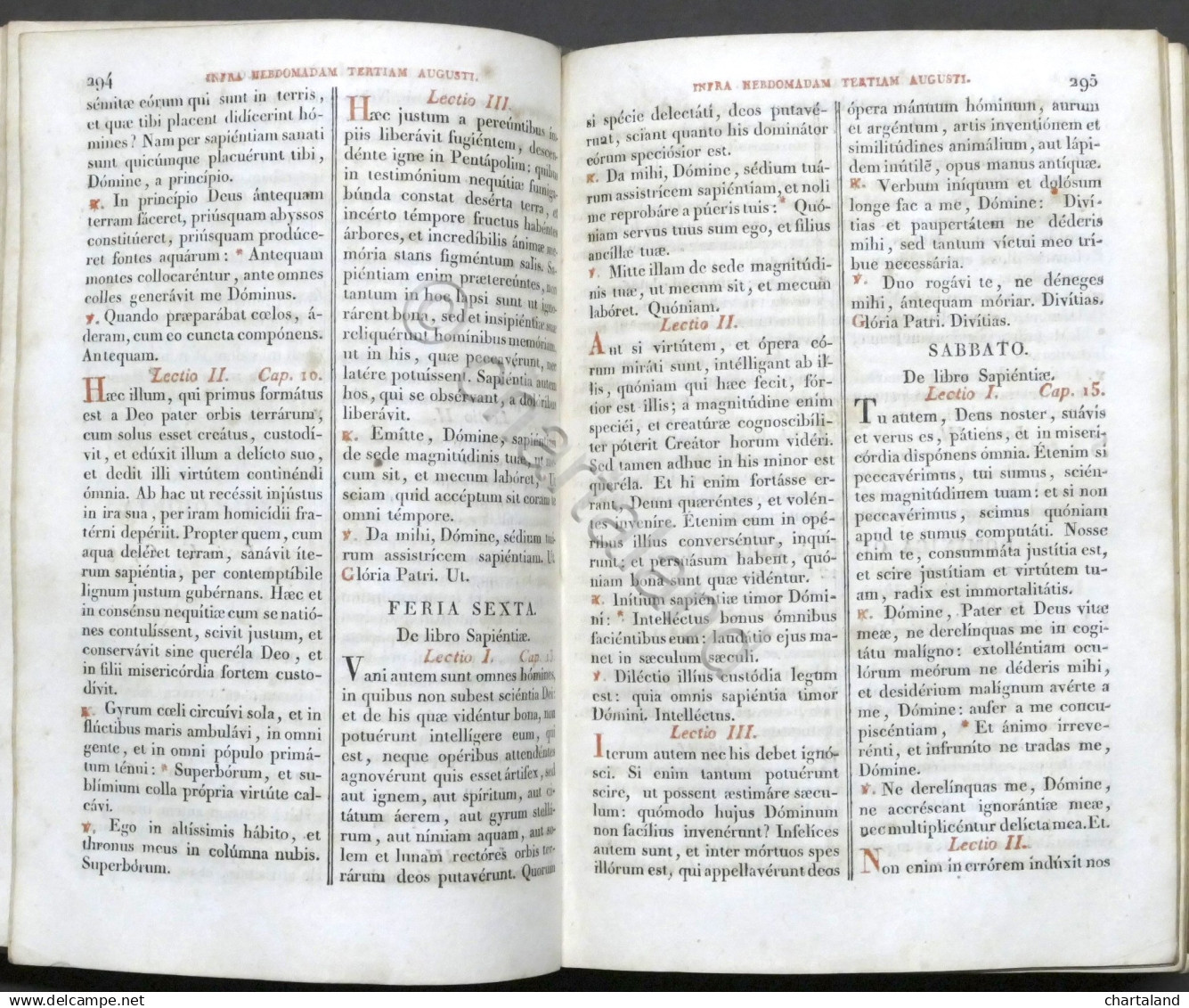 Breviarum Romanum In Quatuor Anni Tempora Divisum - Pars Aestiva - Ed. 1828 - Altri & Non Classificati