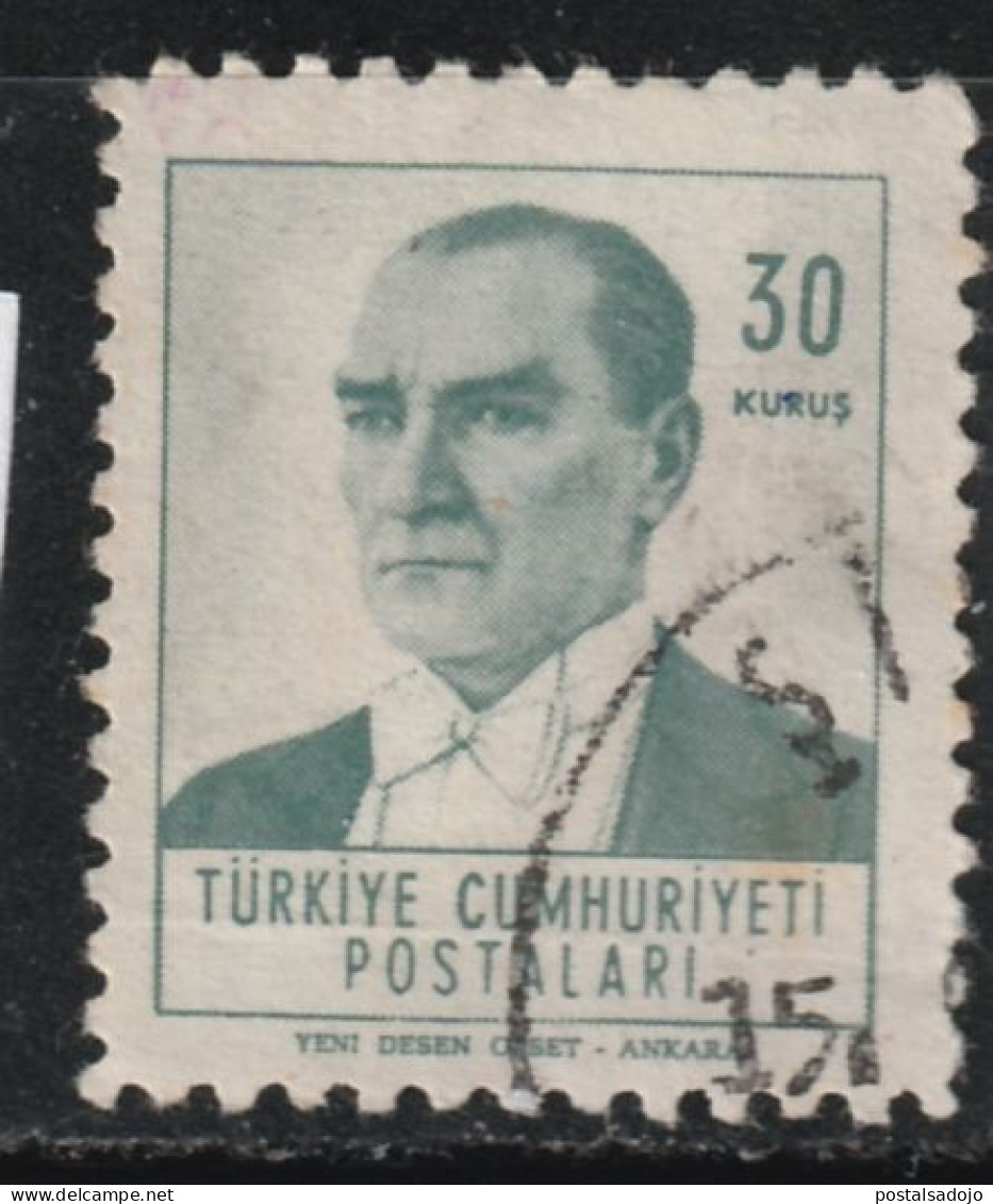 TURQUIE 898 // YVERT 1605  // 1961-62 - Used Stamps
