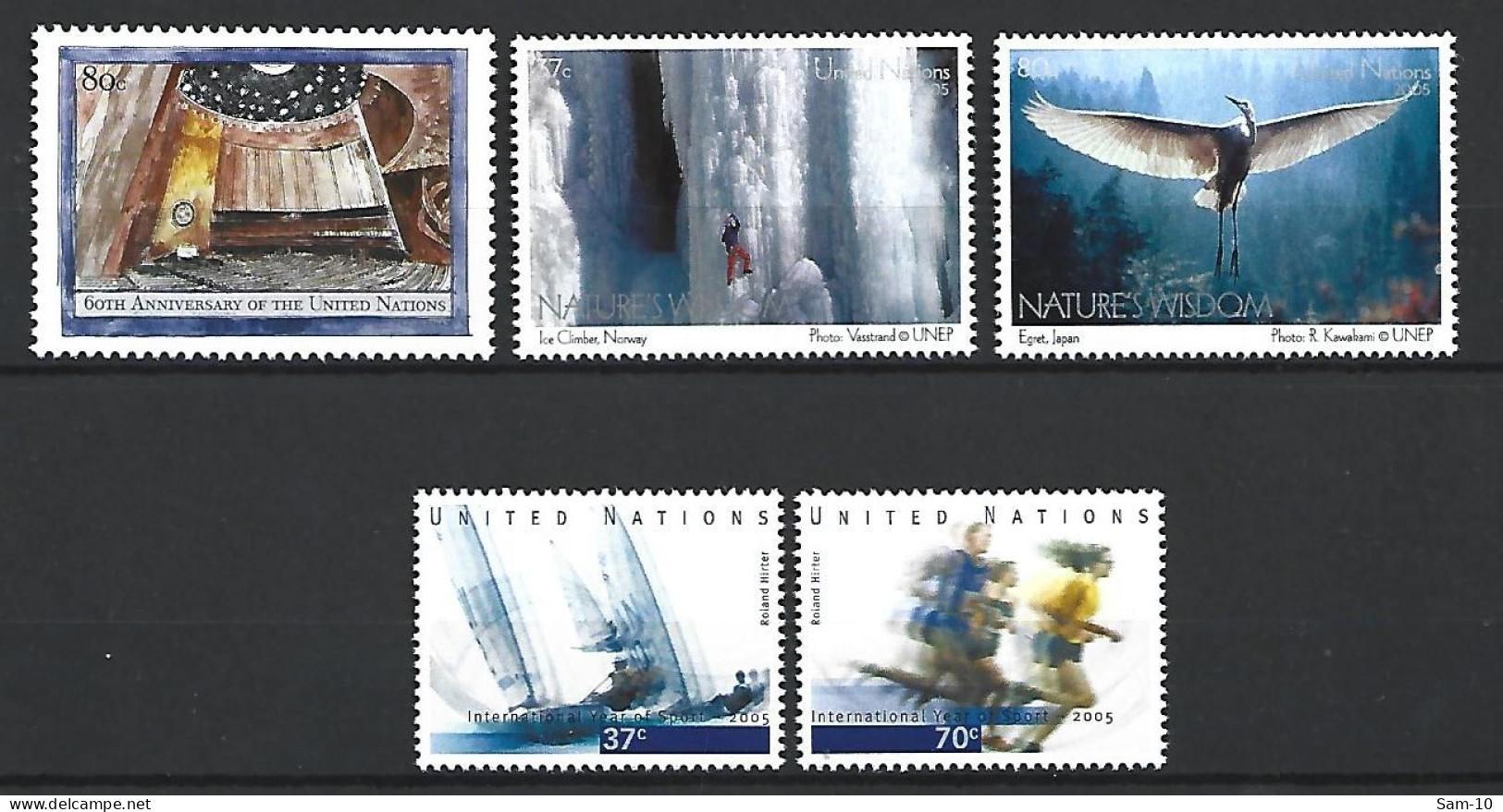 Timbre Nation Unies  New-york En Neuf ** N 952/957/958/964/965 - Unused Stamps