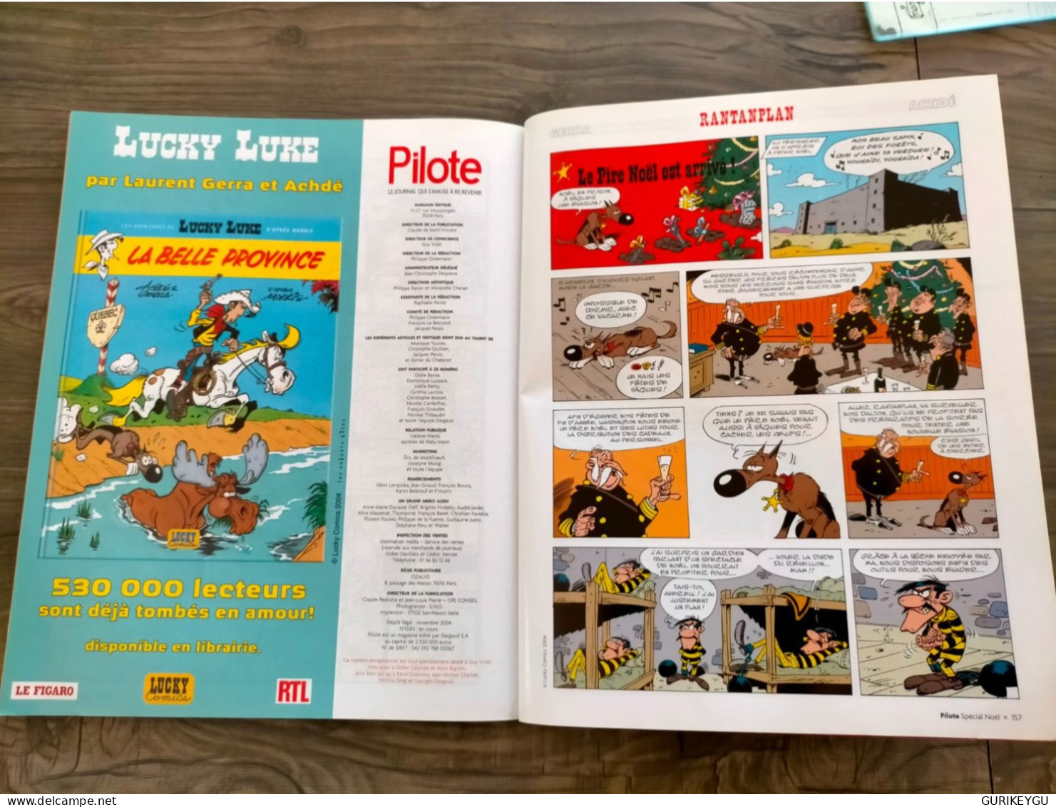 PILOTE SPECIAL NOEL 2004 LES DALTON BLUEBERRY IZNOGOUD RANTANPLAN GOSCINNY Sempé le petit nicolas LUCKY LUKE