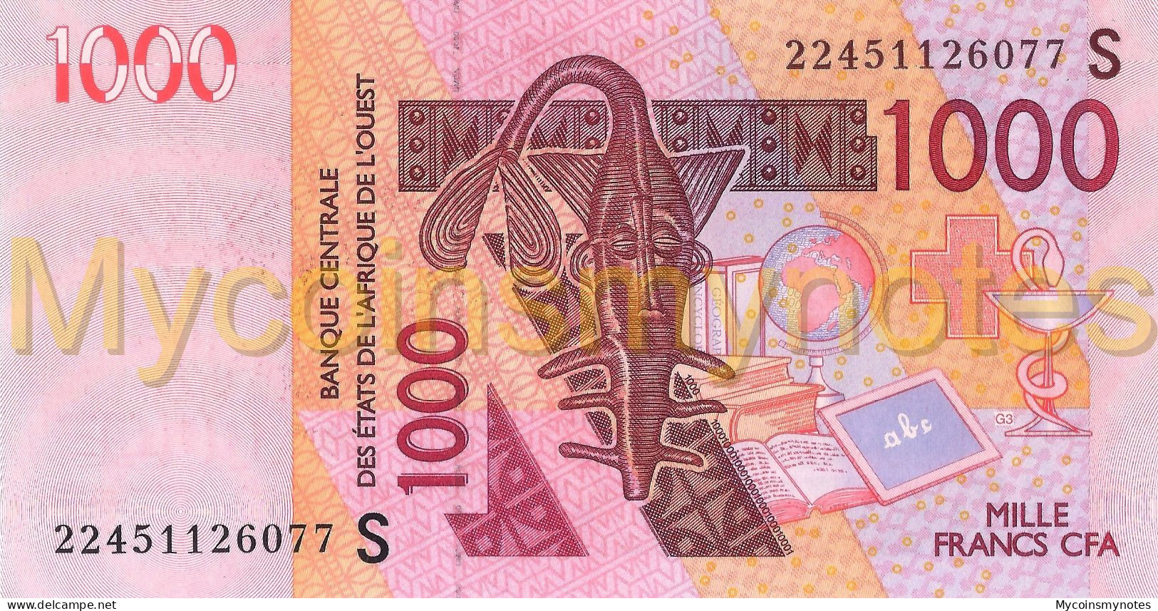 WEST AFRICAN STATES, GUINÉ BISSAU, 1000 Francs, 2022, Code S, PNew (Not Yet In Catalog), UNC - États D'Afrique De L'Ouest