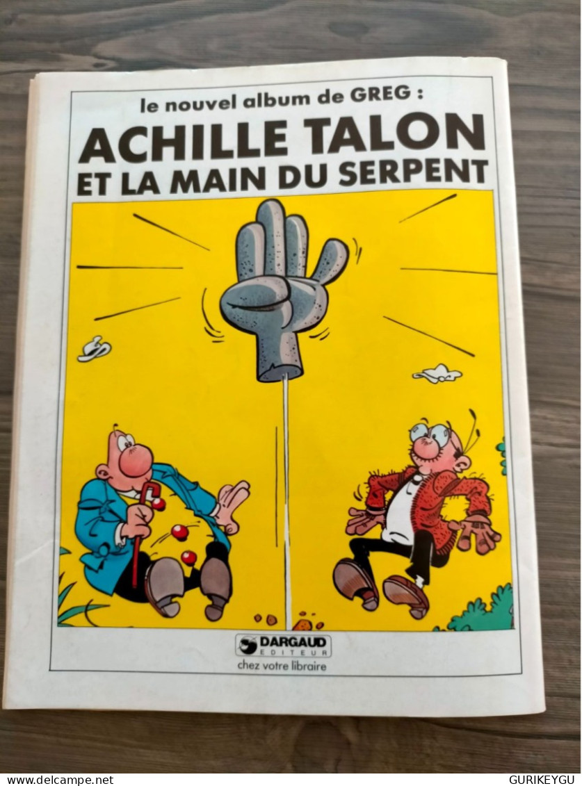 PILOTE N° 65 GREG ACHILLE TALON Nouvel Album Et La Main Du Serpent Solé 1979 UDERZO LAUZIER - Spirou Et Fantasio